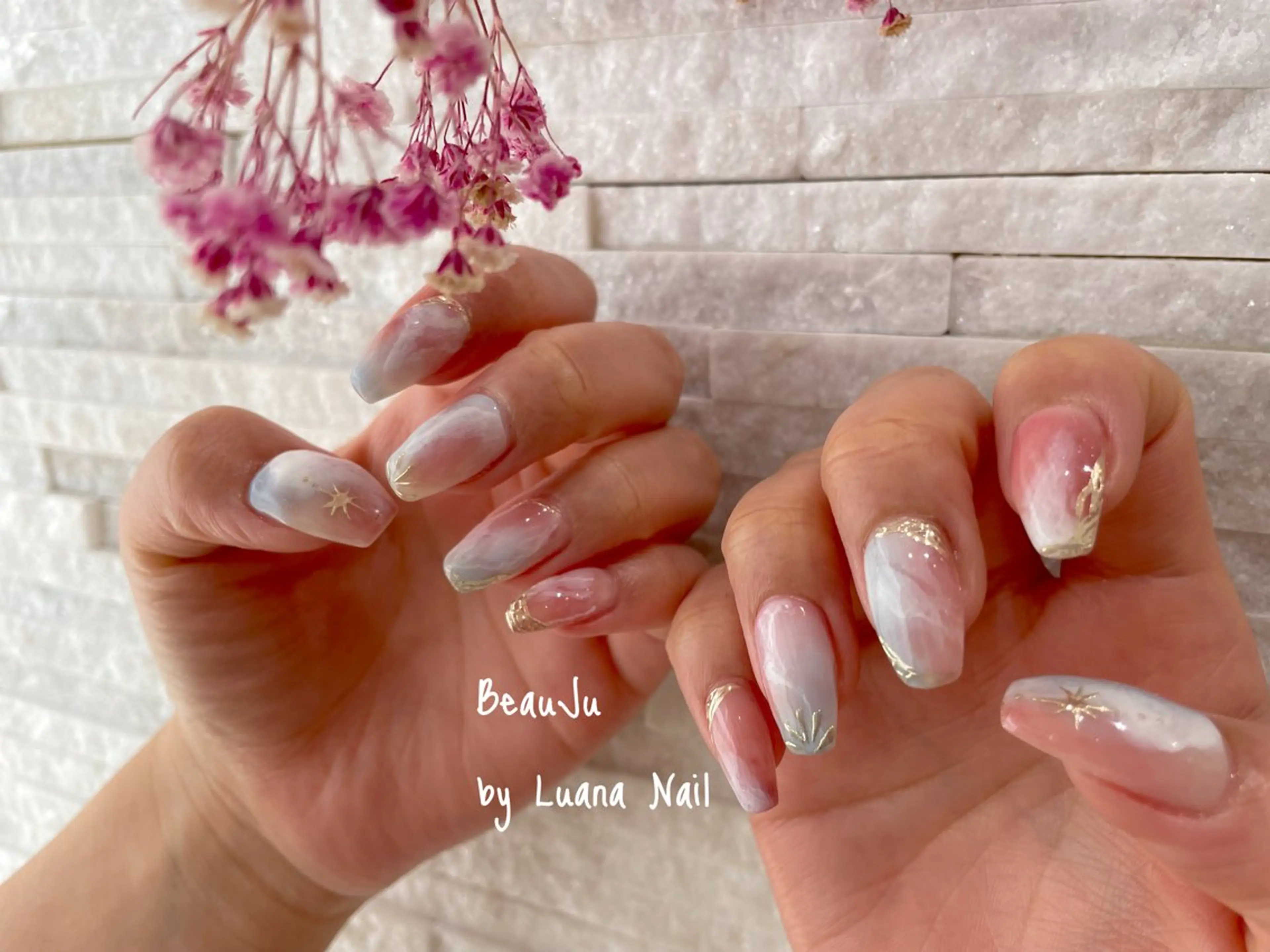 ネイル ミラーネイル ハンドネイル BeauJu by Luana Nailのネイルデザイン