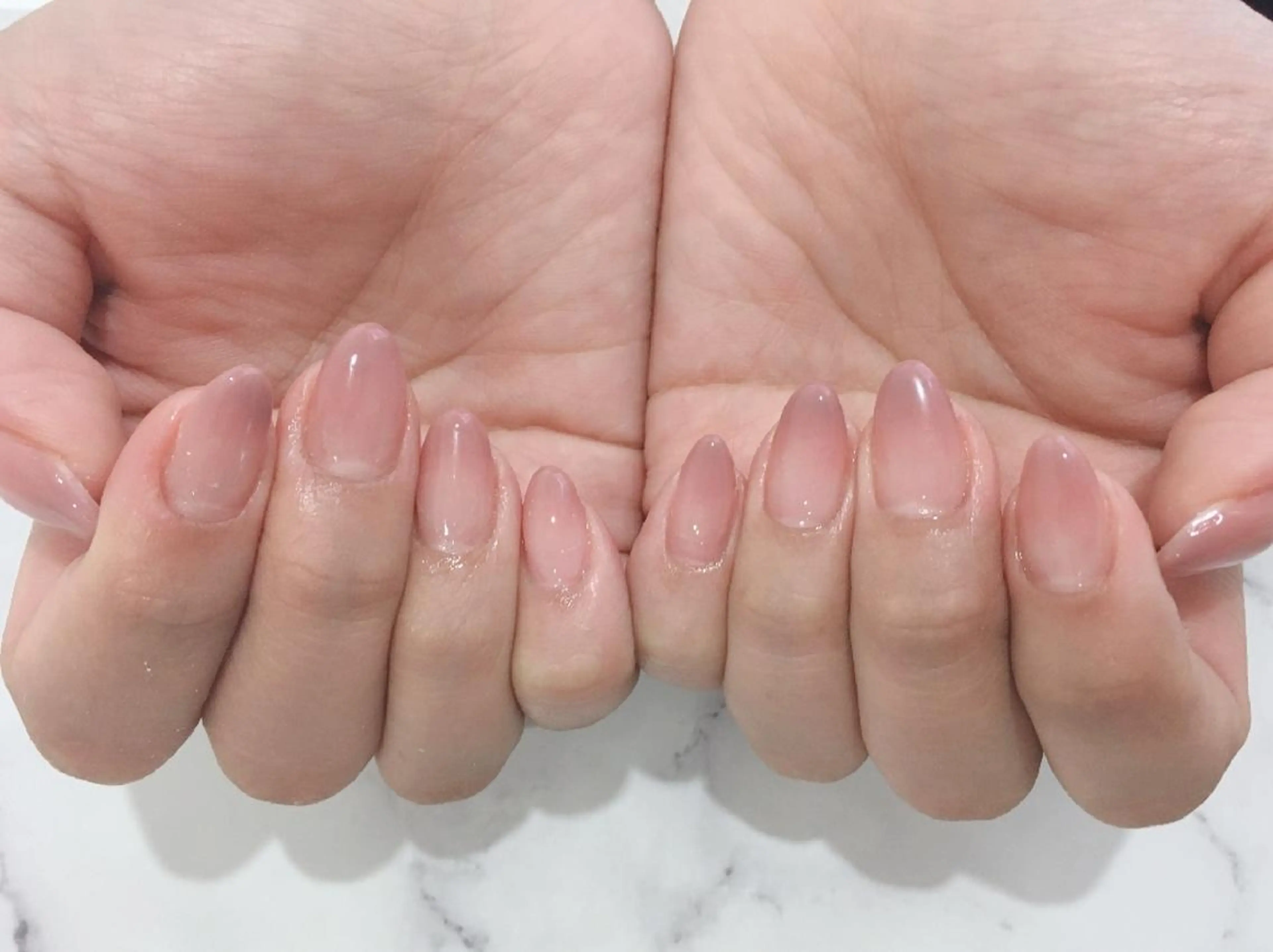 ネイル 長さ出し フラワーネイル ジェルネイル グラデーション ニュアンスネイル ハンドネイル HIRATA RIEのネイルデザイン