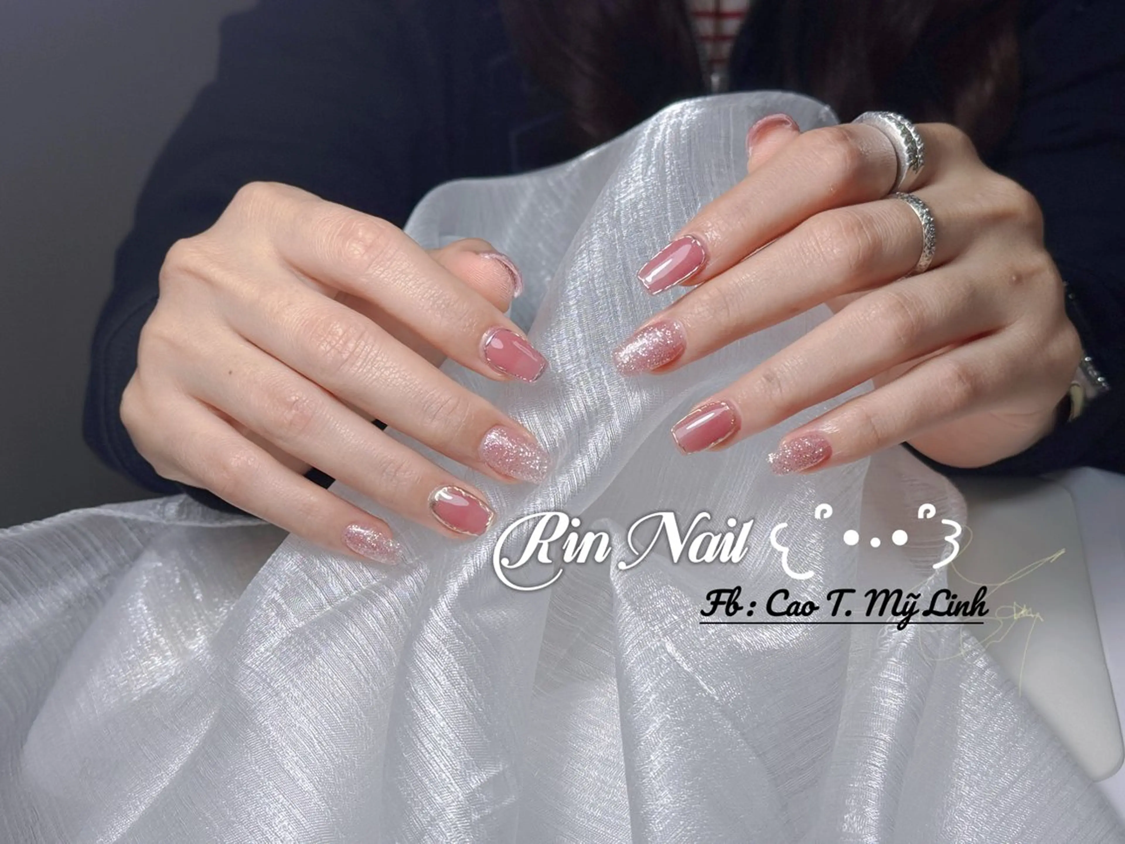 《デザイン持ち込み》チップ長さ出し10本💅アート＆ストーン4本🎶の写真