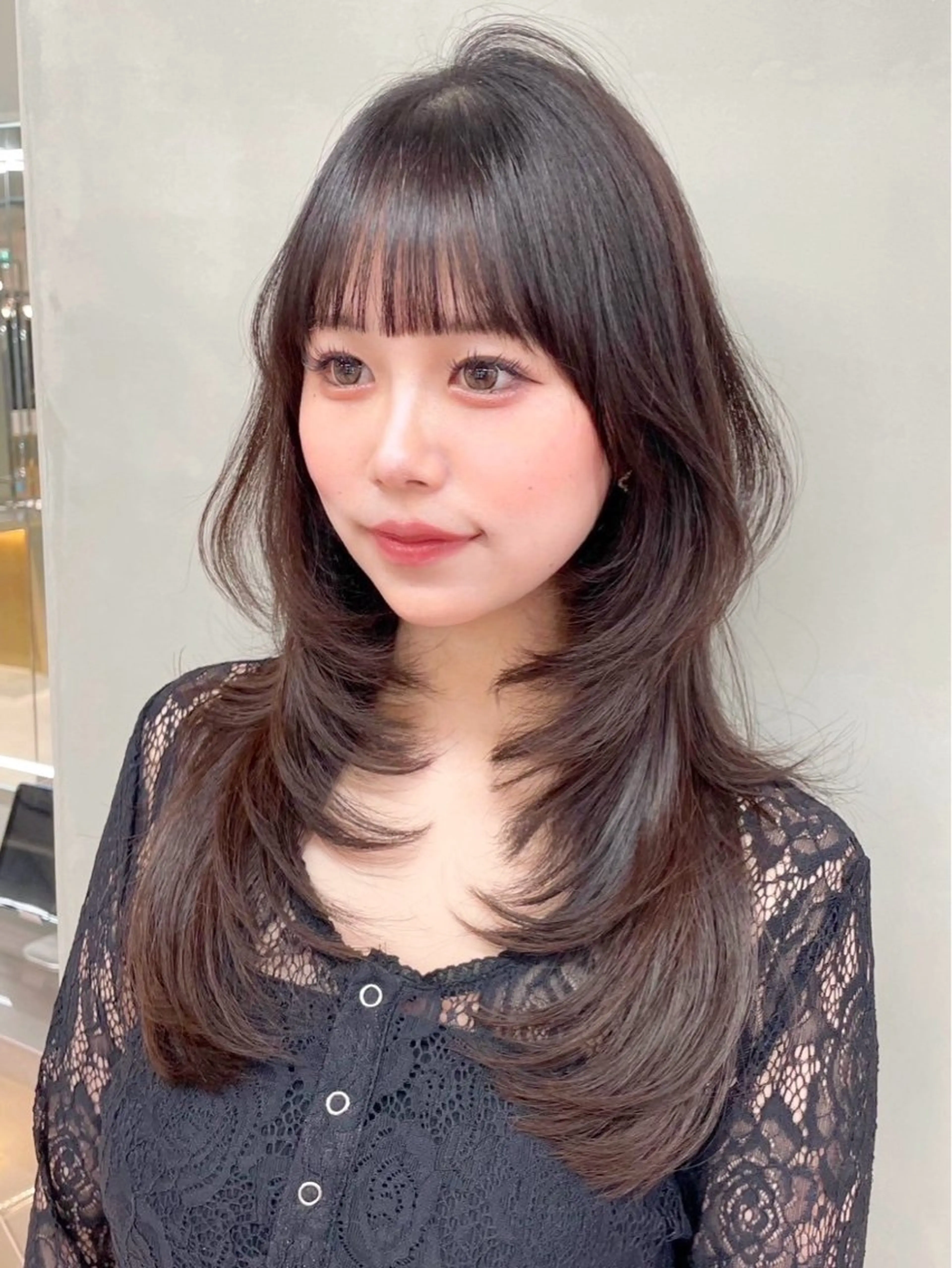 ロング カラー カット トリートメント Lond mare レイヤーカット/韓国のヘアスタイル