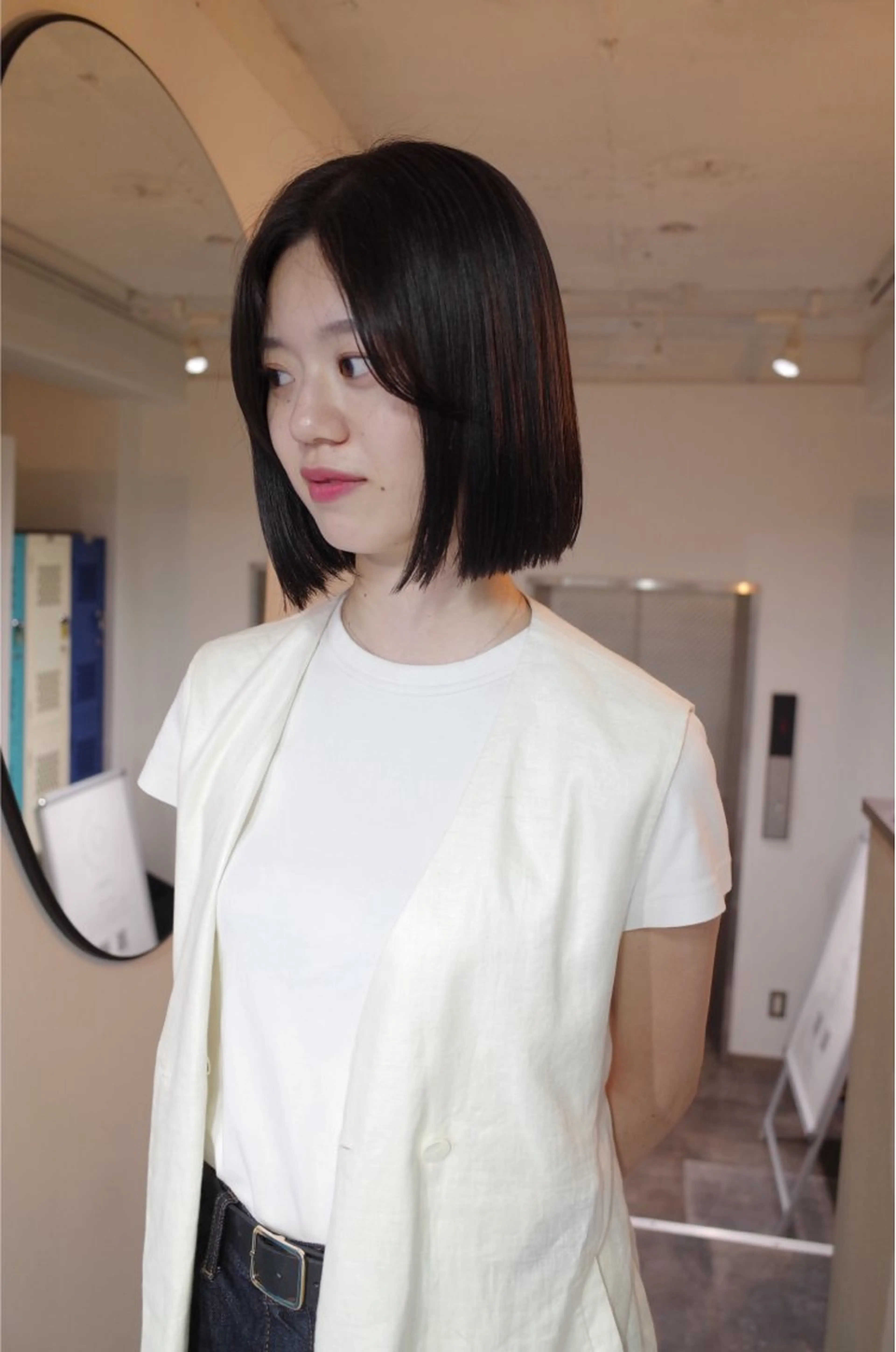 ミディアム カット 髪質改善/ブリーチ EITOのヘアスタイル