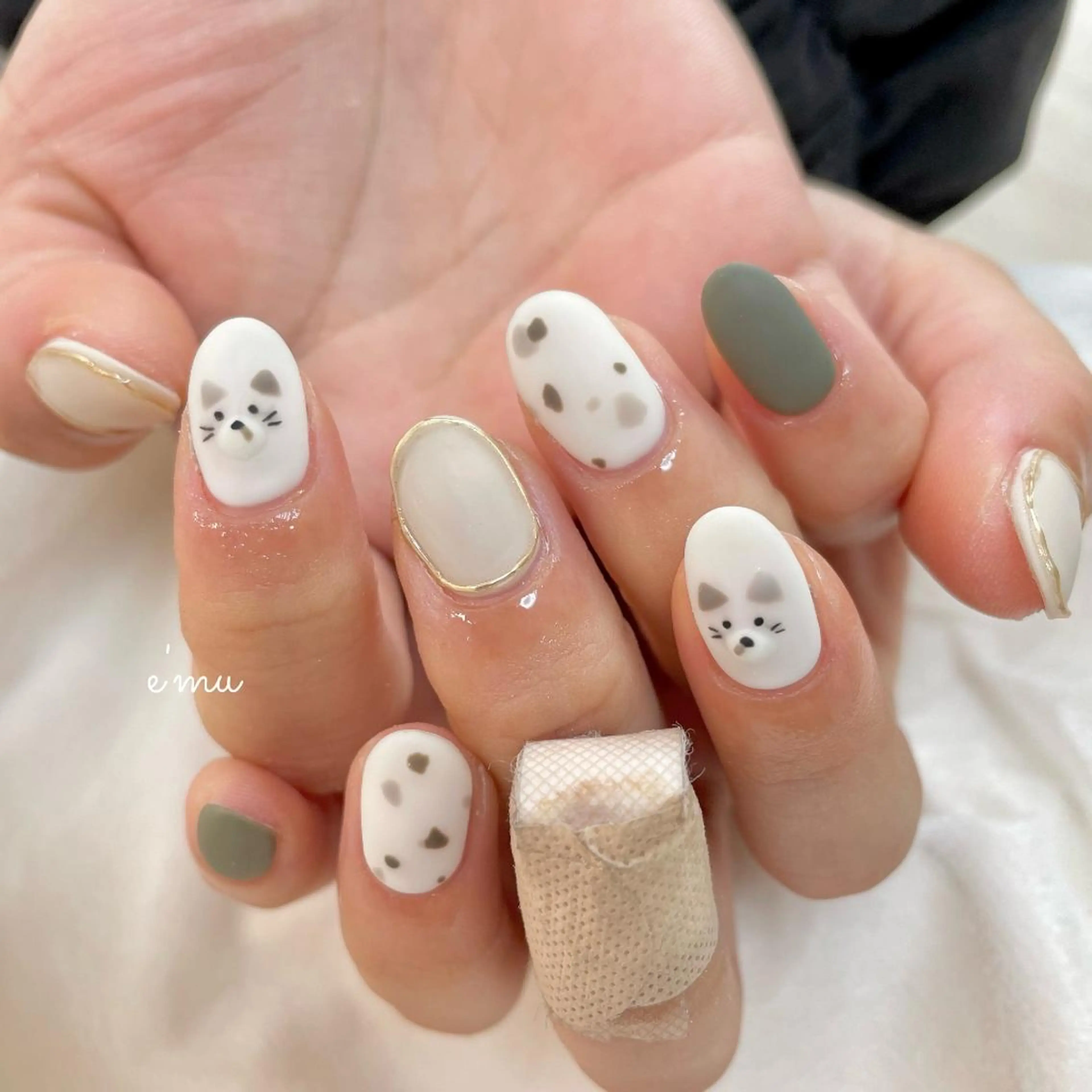 ネイル マットネイル nail salon e'mu💐のネイルデザイン
