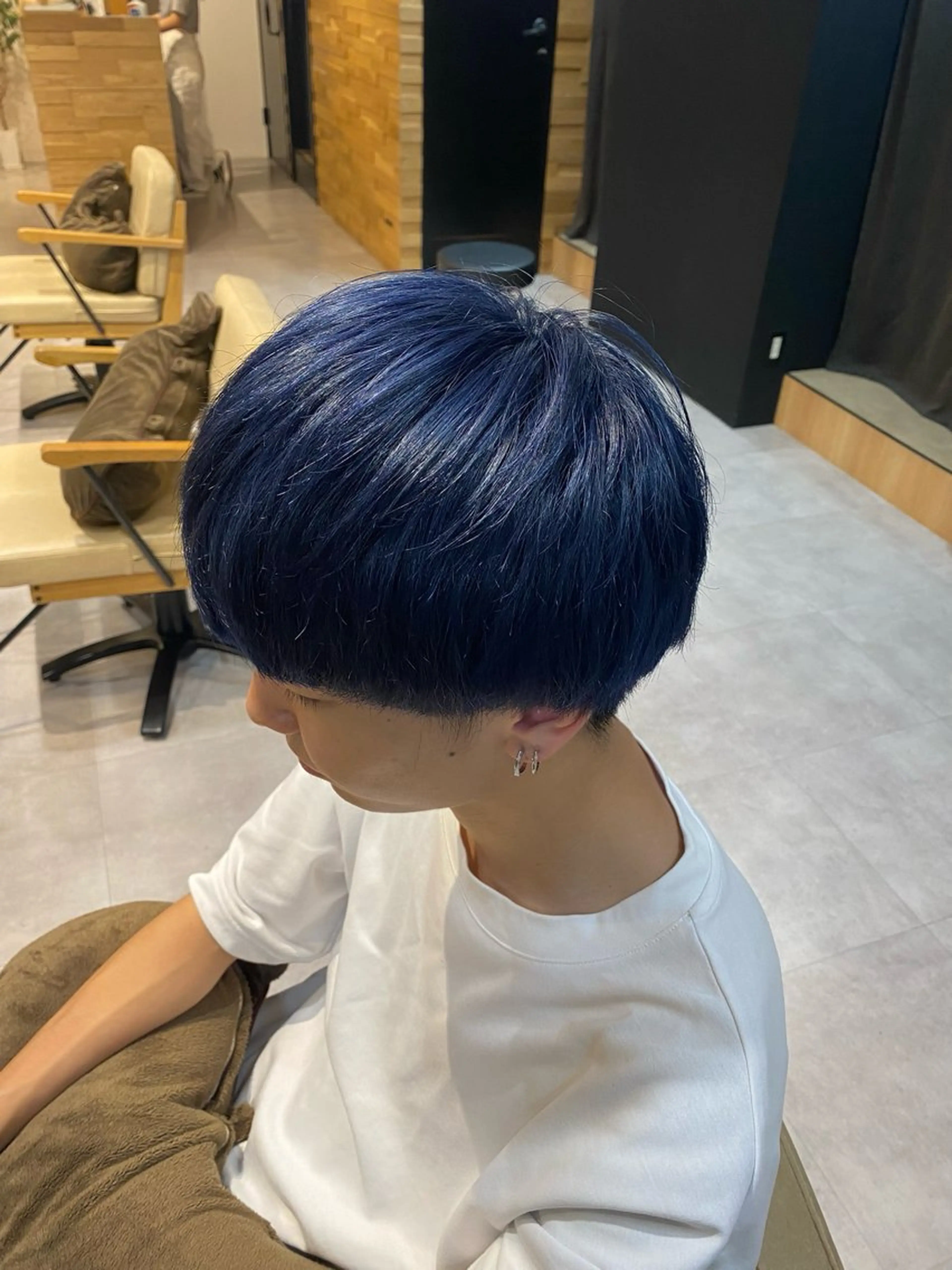 ショート ヘアカラー 新田 楓太のヘアスタイル