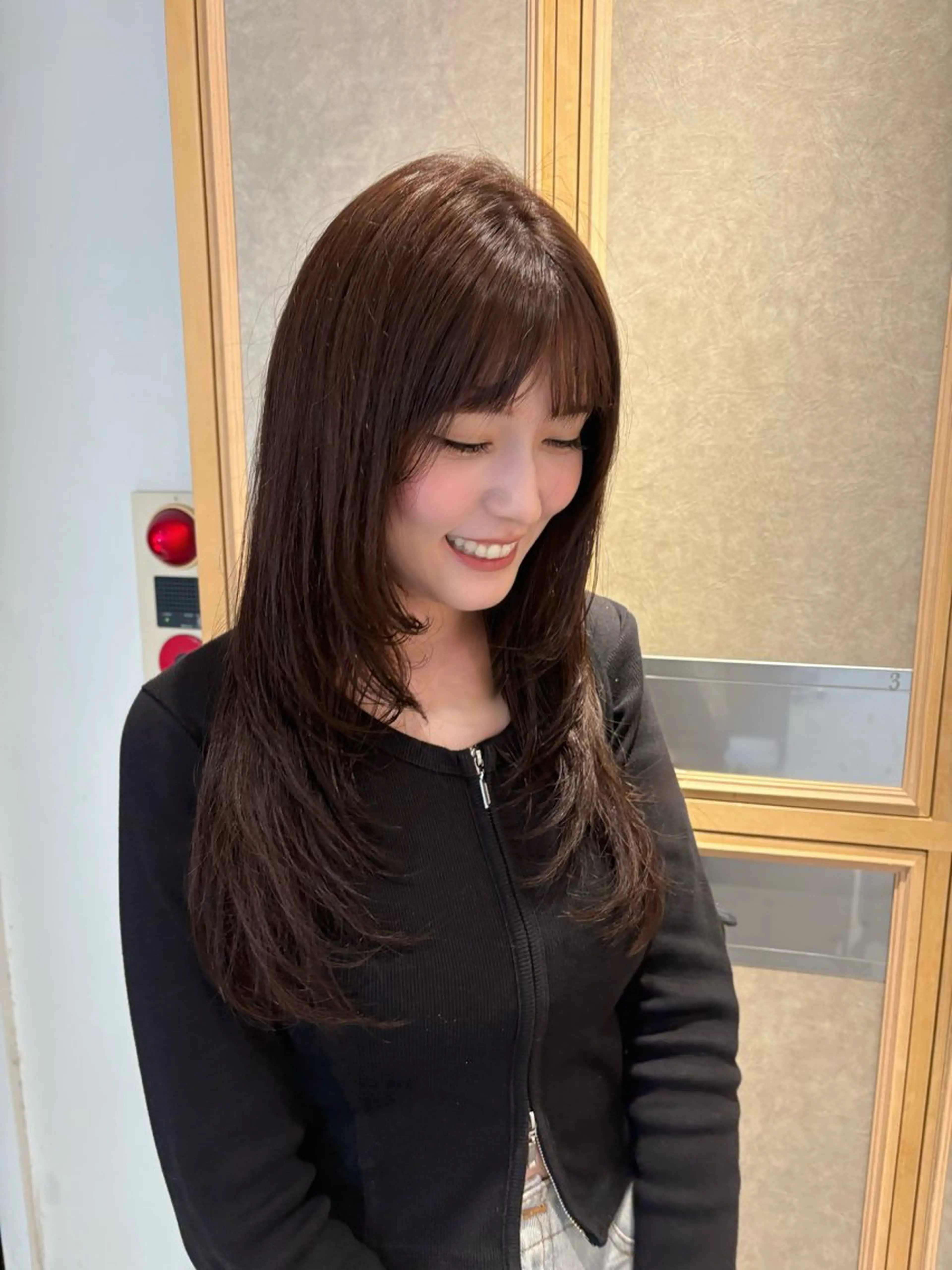 ロング カラー カット ヘアカラー トリートメント ヘッドスパ ヘアセット 垢抜け/レイヤー /艶カラー🪼風香のヘアスタイル