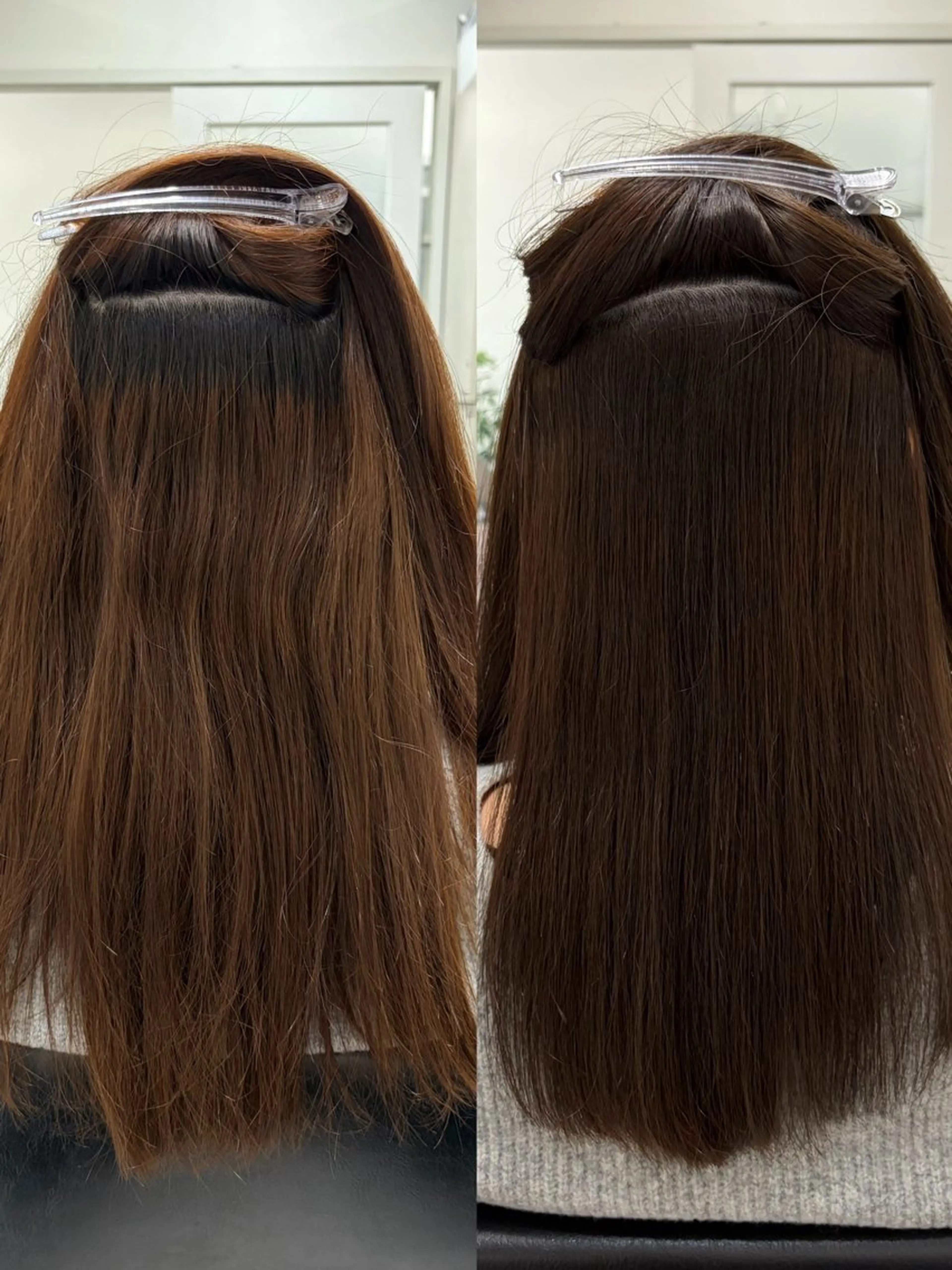 ロング カラー カット 縮毛矯正 濱田 瑠奈のヘアスタイル