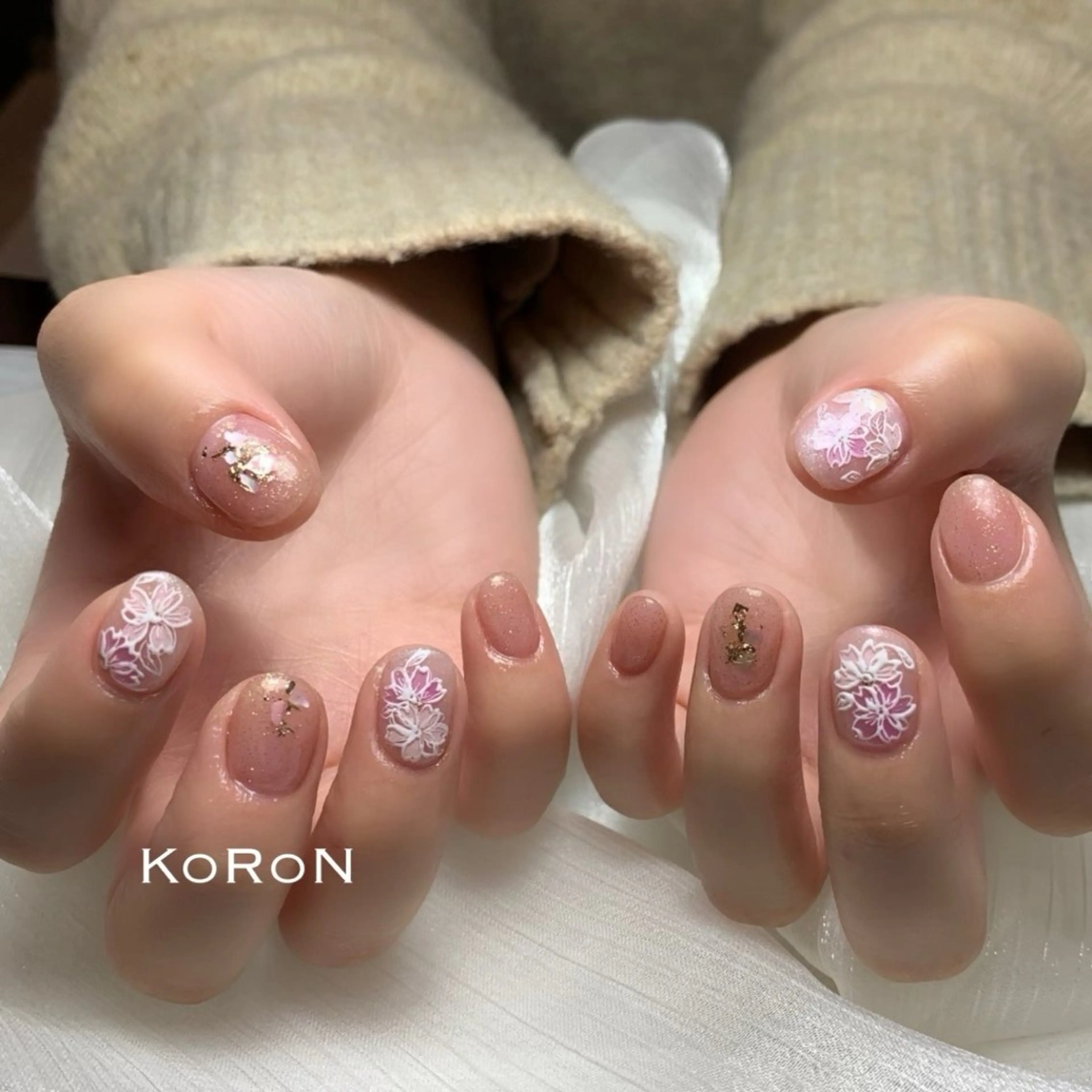 ネイル ハンドネイル 自宅サロン鎌倉 KORONのネイルデザイン