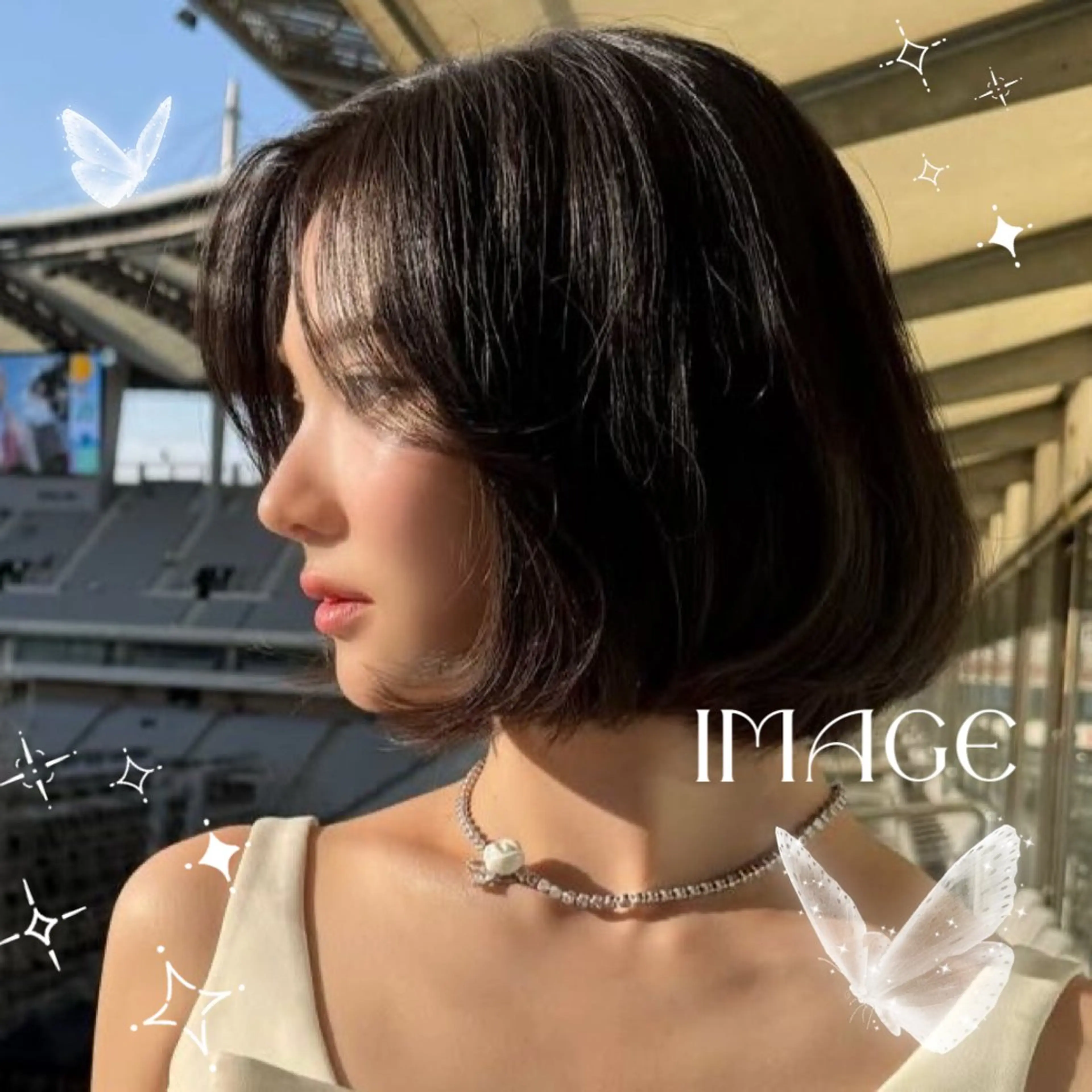 ミディアム ボブ タンバルモリ 韓国風ヘア 🤍モテレディヘア 🤍Hitohaのヘアスタイル