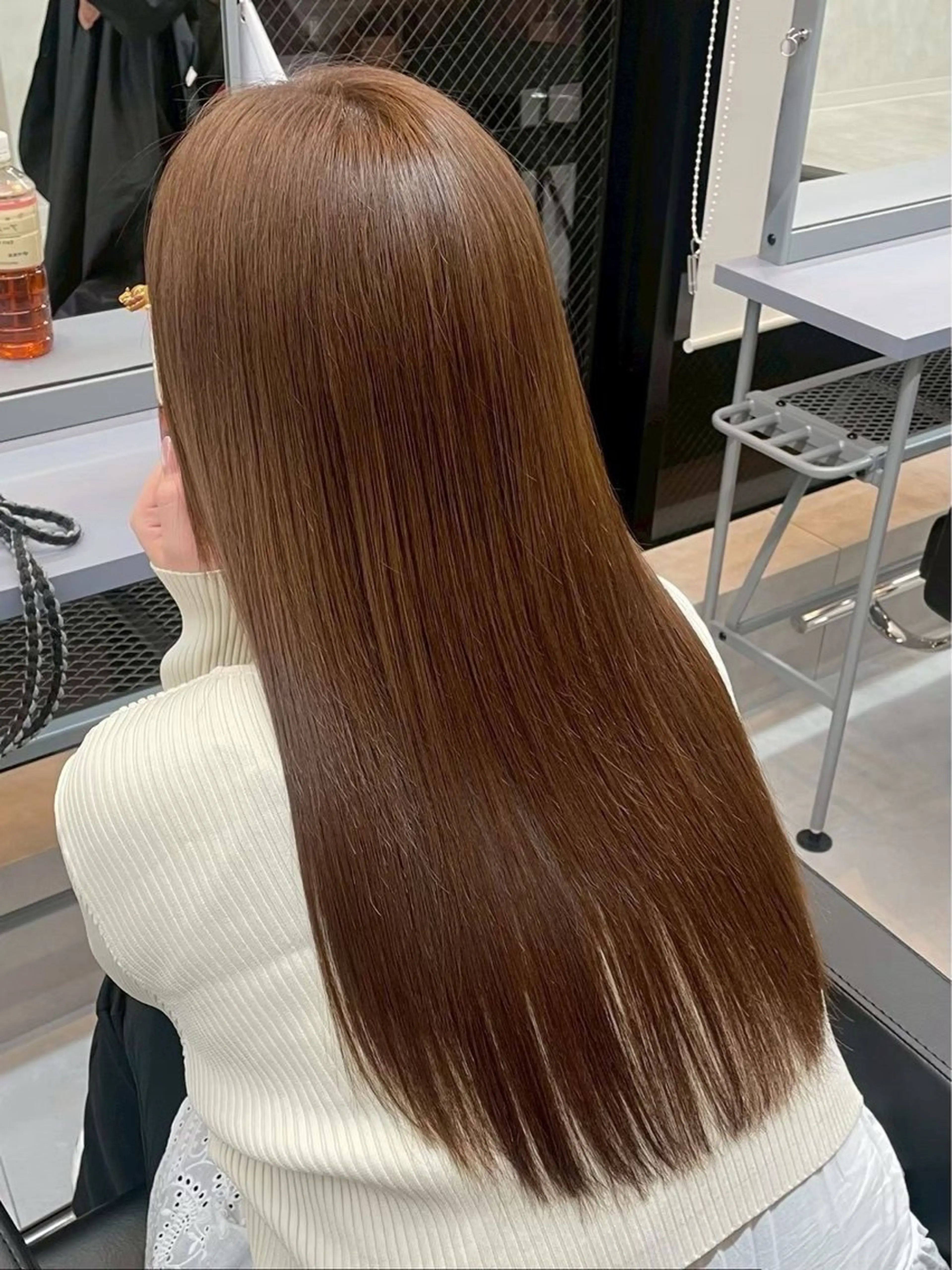 ロング カット ヘアカラー トリートメント brace 小笹花純のヘアスタイル