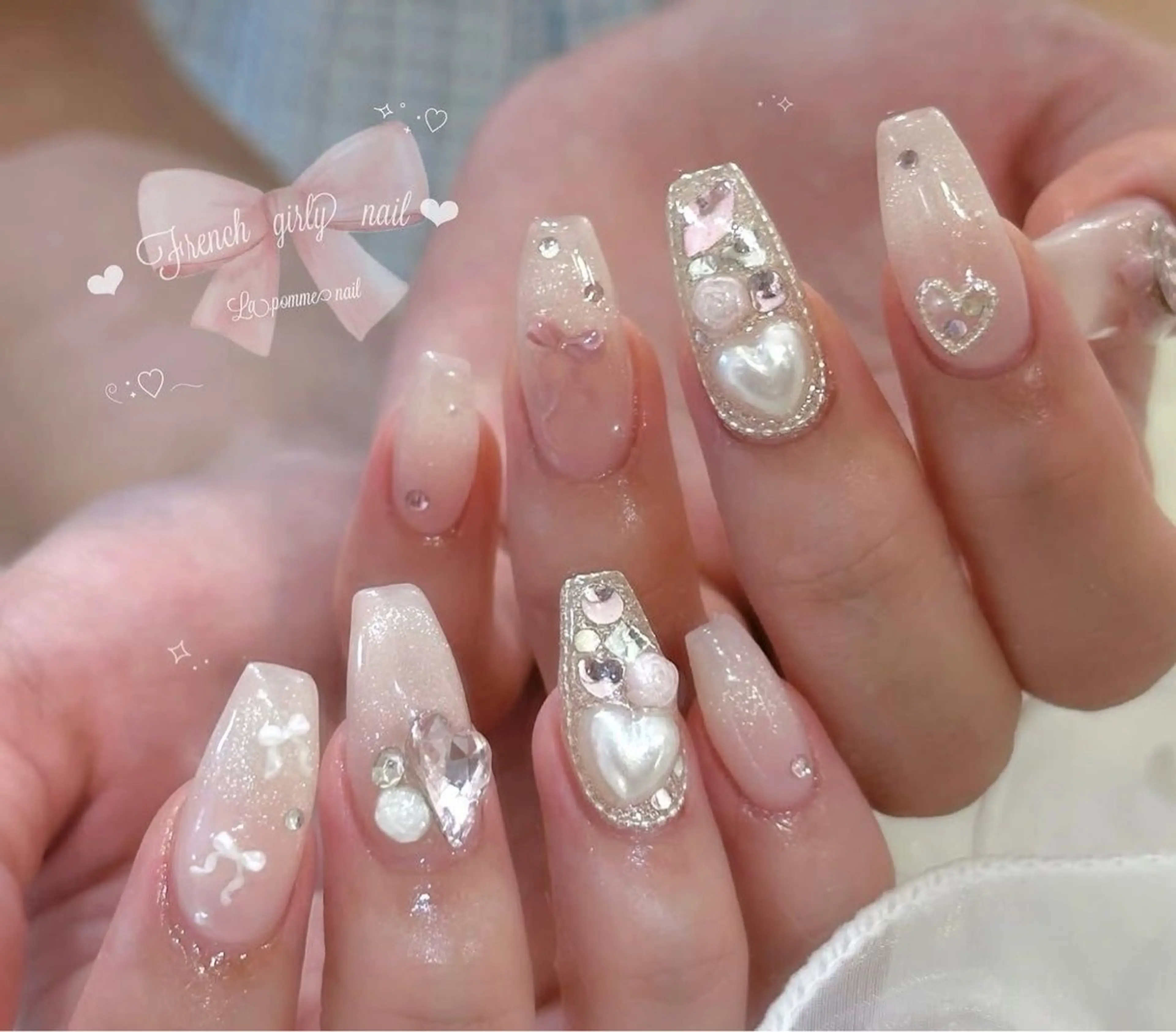 ネイル グラデーション ラメ(グリッター) マグネットネイル ミラーネイル ニュアンスネイル ハンドネイル Lumi de nailsのネイルデザイン