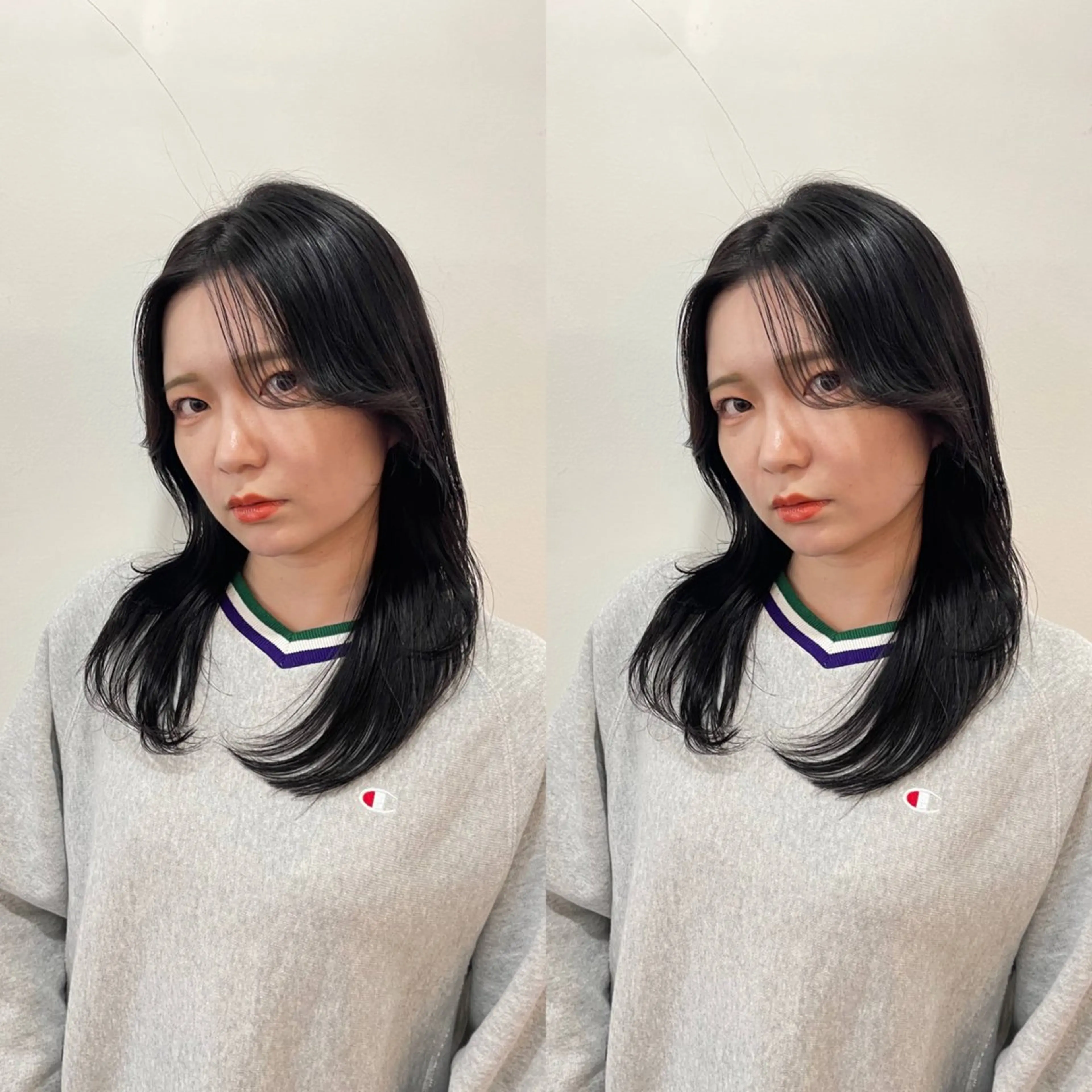 セミロング セミロングパーマ 髪質改善 トリートメント mopa所属・mopa_kaede 暖色カラー/ロングのヘアスタイル