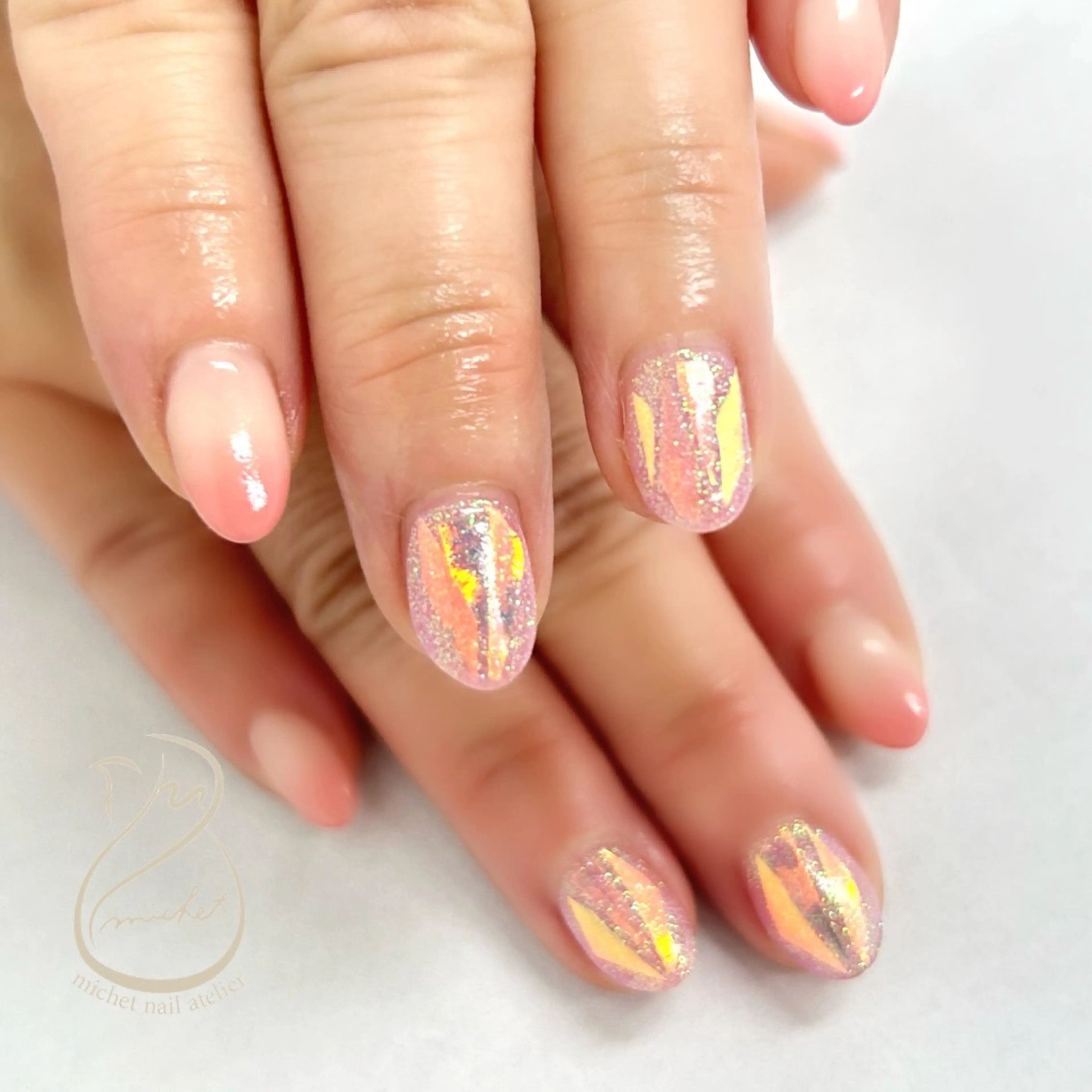 ネイル アートネイル グラデーション ワンカラーネイル ピンク パープル ハンドネイル h. rikaのネイルデザイン