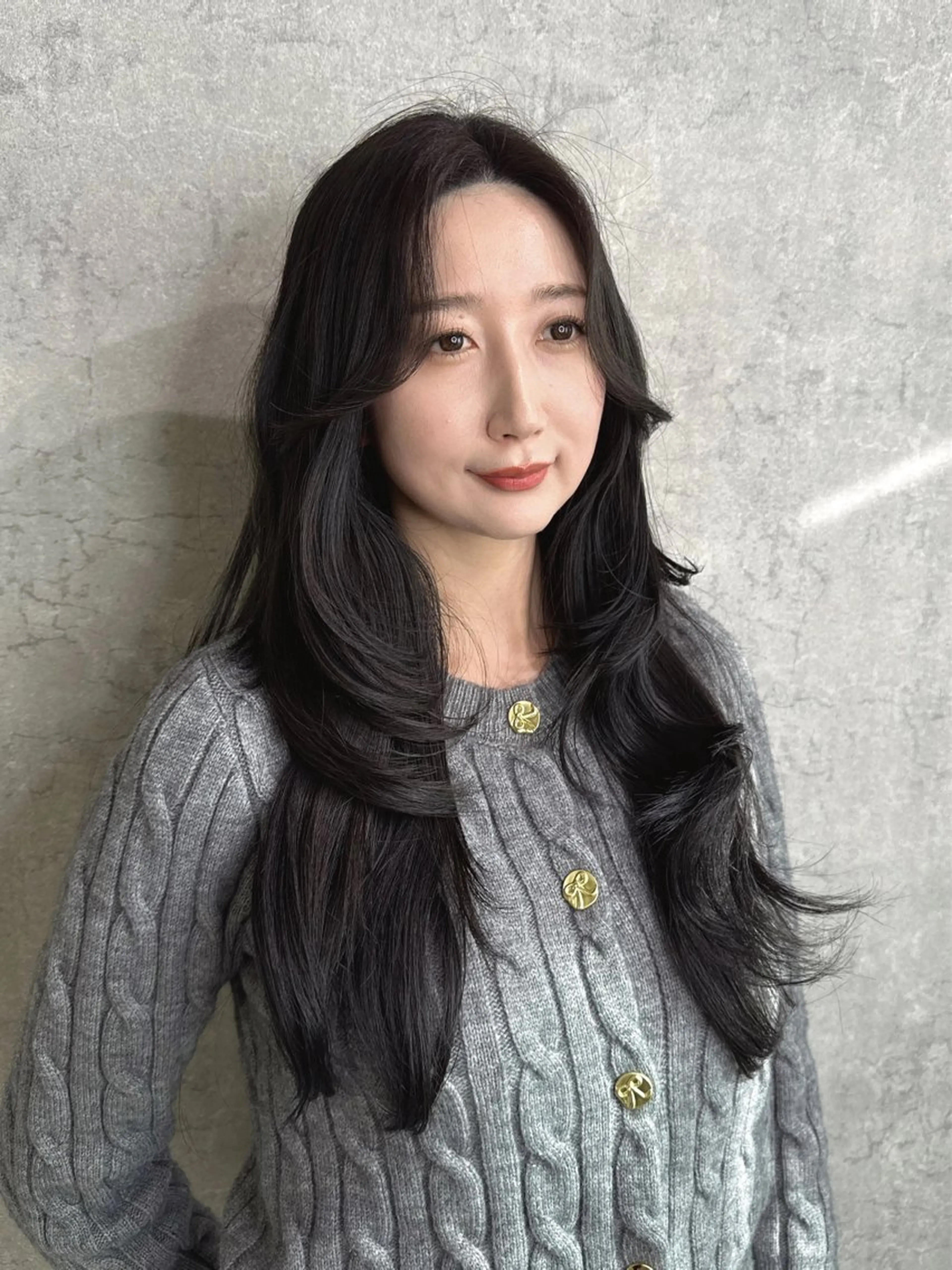 ロング トレンド韓国レイヤー 🇰🇷のんのヘアスタイル