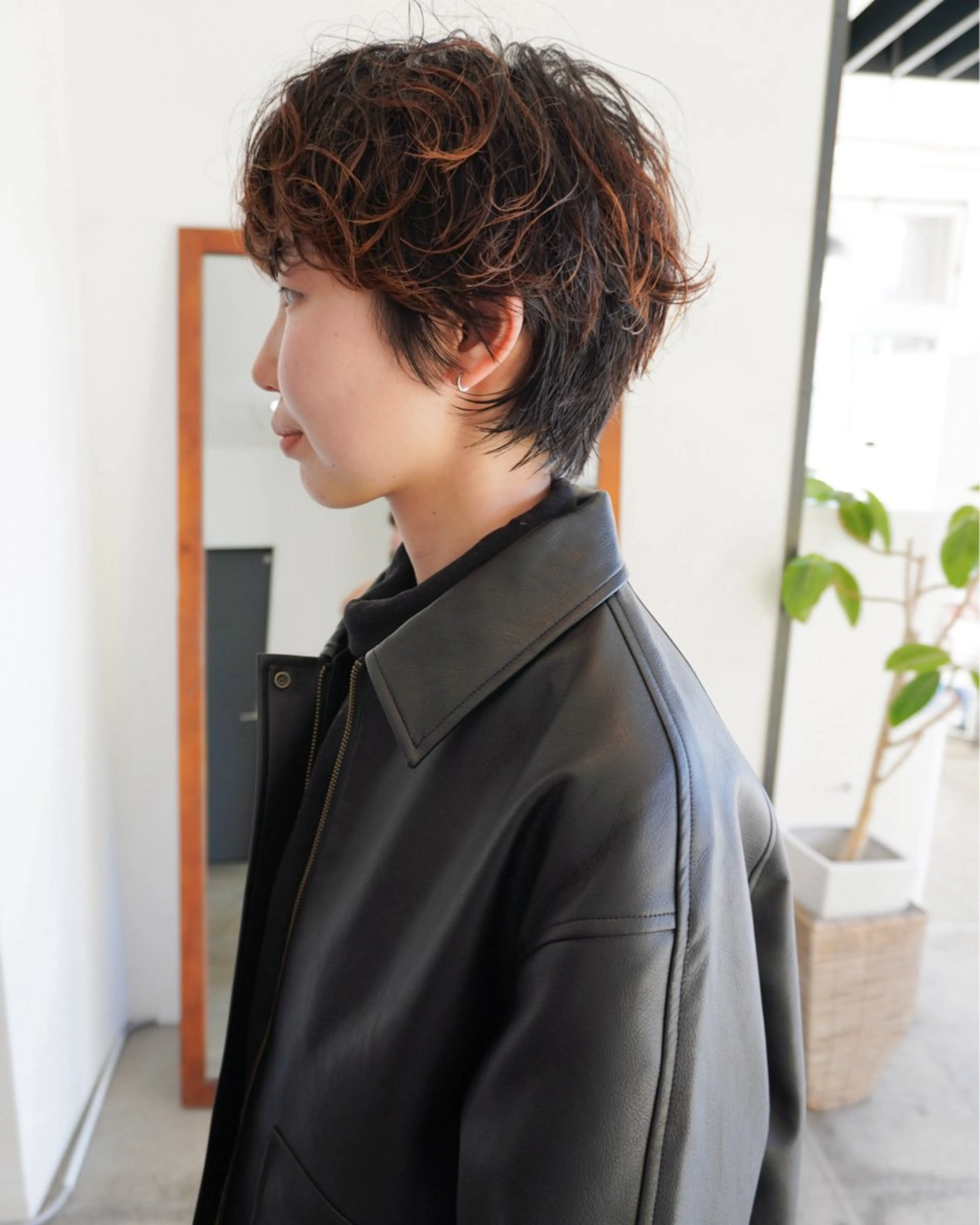ショート パーマ カット パーマ 浅野 敬亮のヘアスタイル