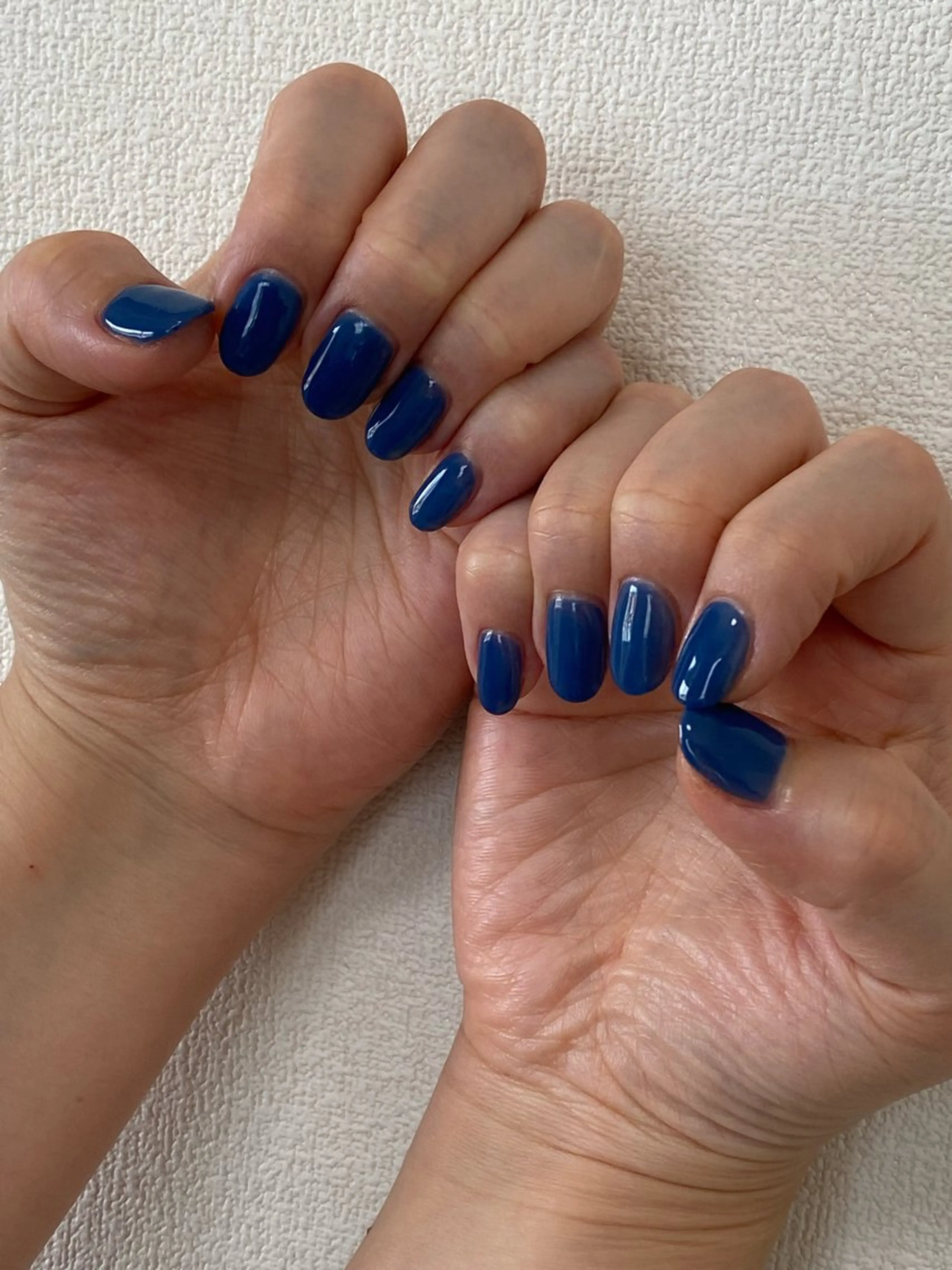 ネイル ネイビー ハンドネイル 自宅サロン FeelFreeのマツエク・マツパデザイン