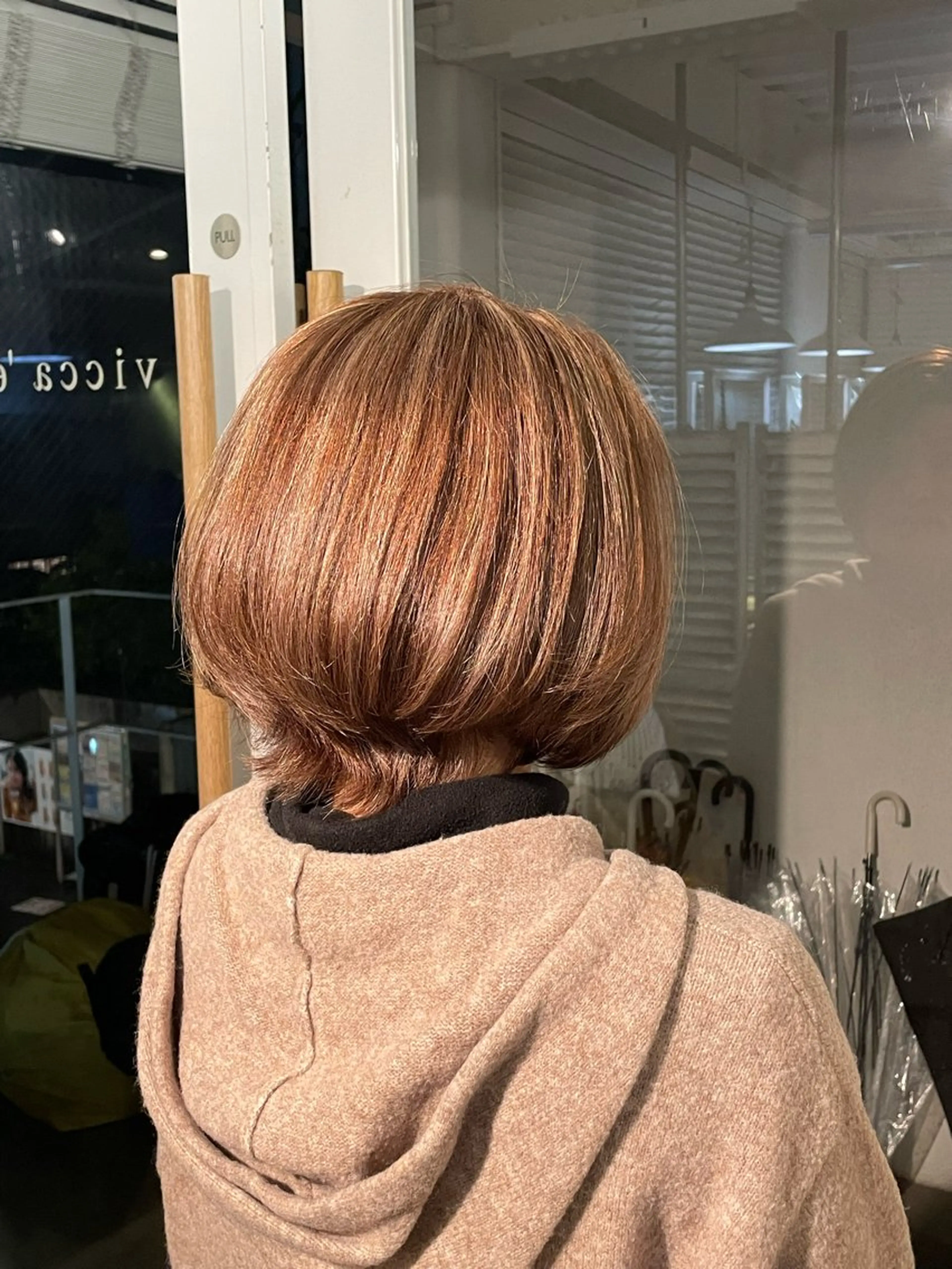 ショート ヘアカラー トリートメント 絶対綺麗な暖色カラー 🎯あります✨増渕✨のヘアスタイル