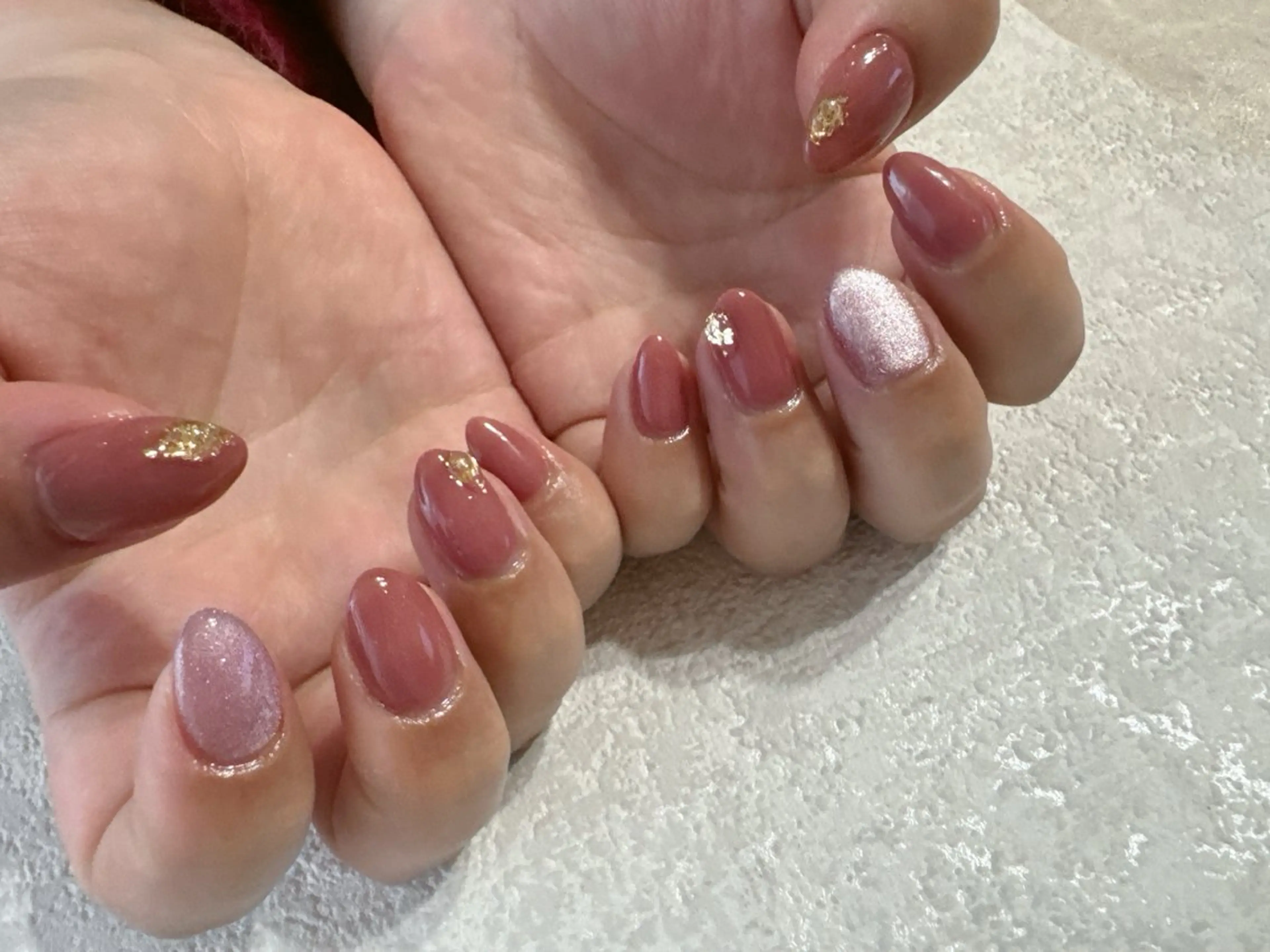 ネイル オーロラネイル フットネイル フレンチネイル ジェルネイル 韓国ネイル ハンドネイル kikinail 溝の口のネイルデザイン