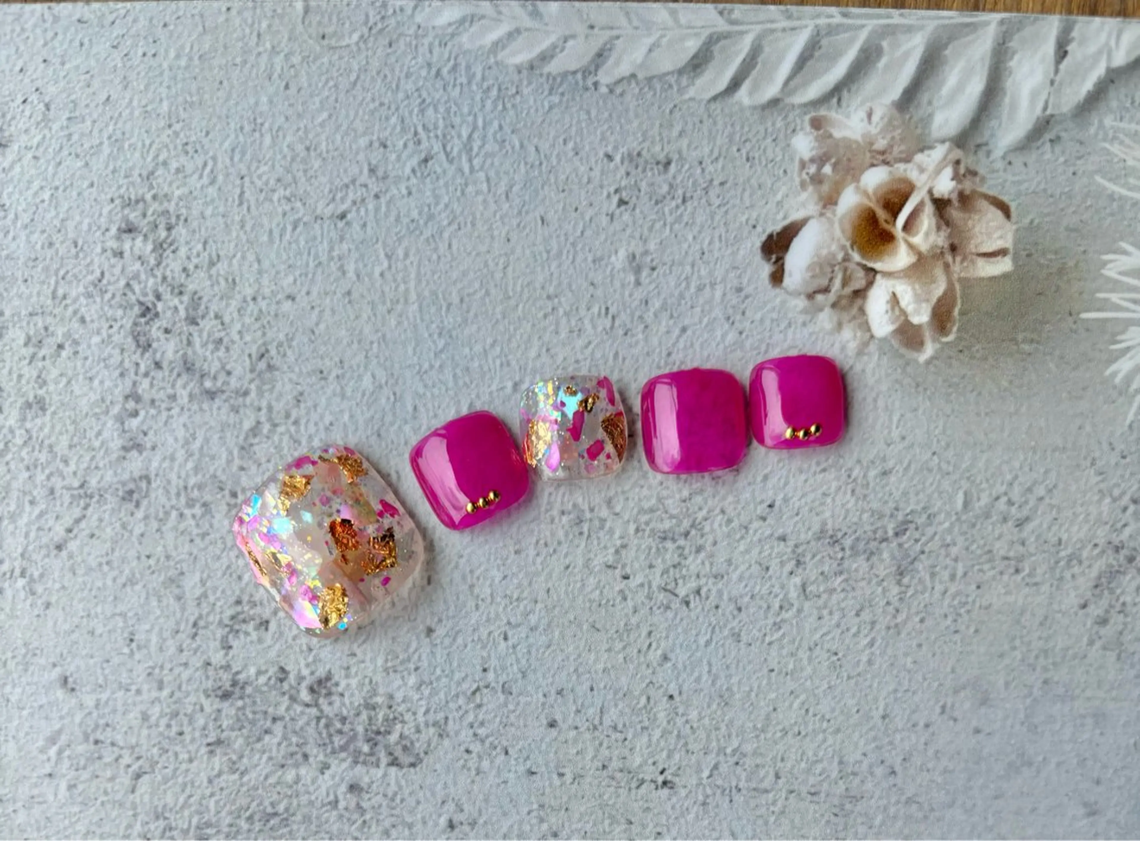 ネイル フットネイル ジェルネイル フットネイル sari nailのネイルデザイン