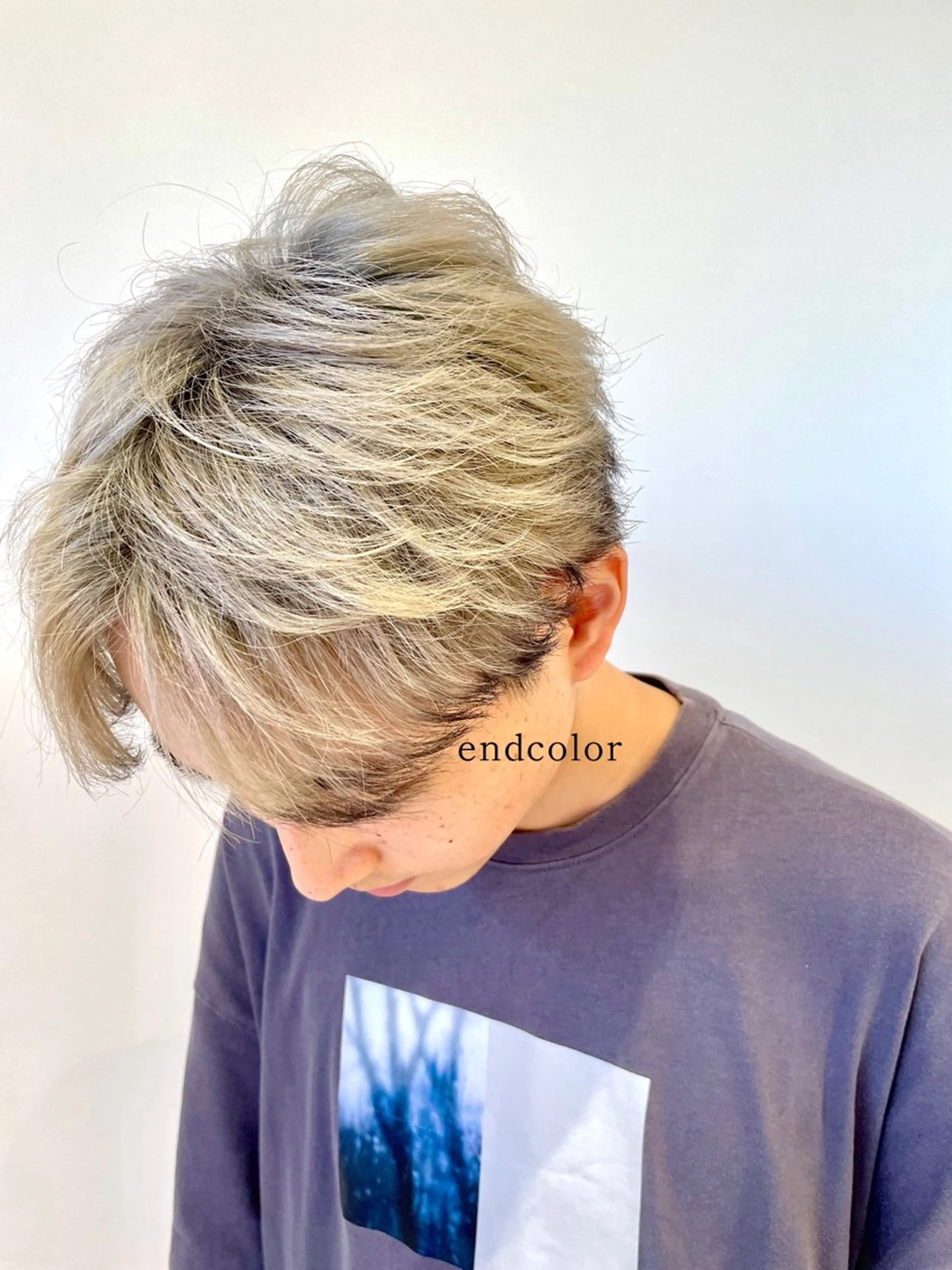 ショート カラー メンズ ショートヘアカラー 山本のヘアスタイル