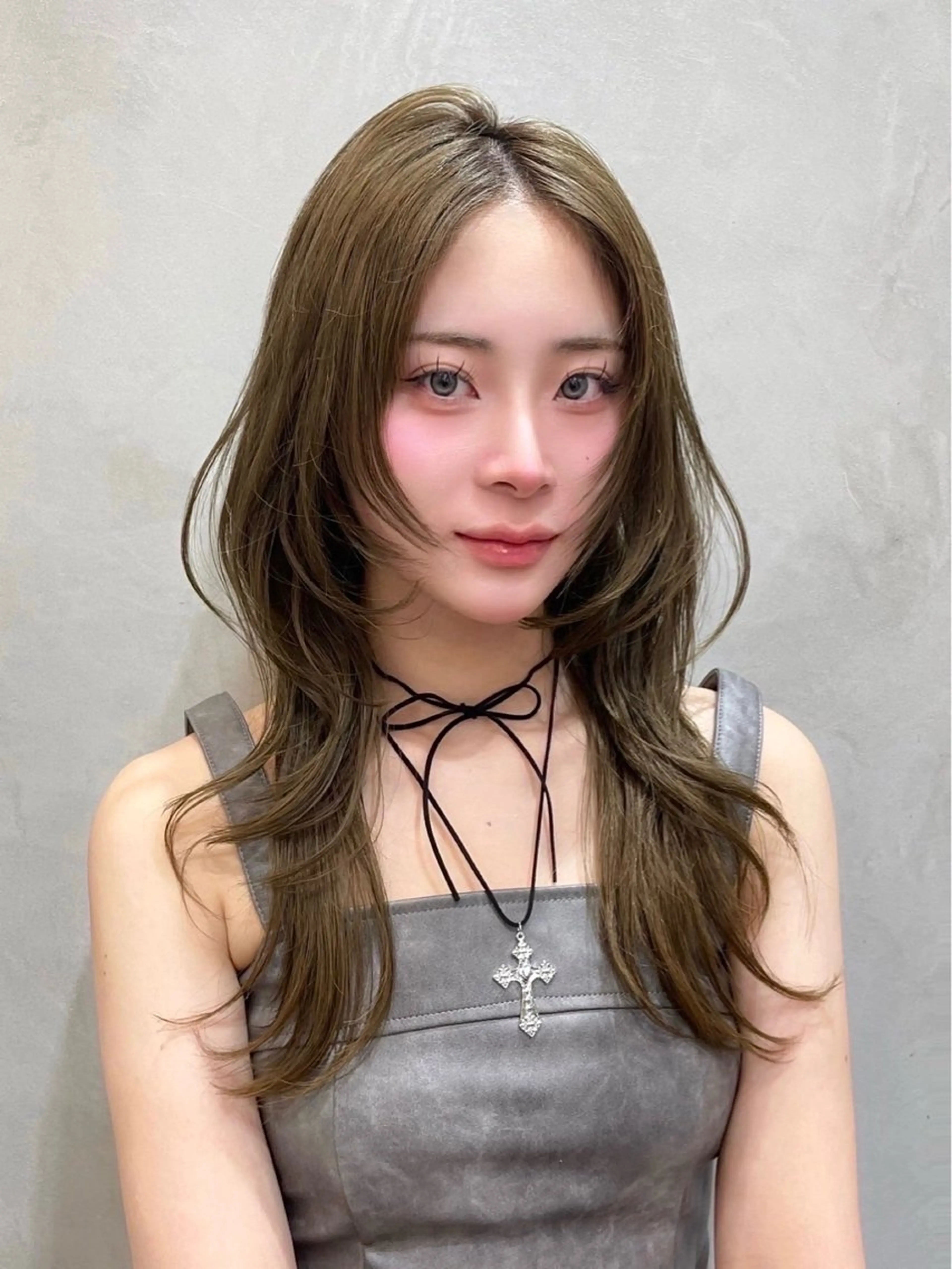 セミロング 大宮🤍縮毛矯正 レイヤー🪽なるのヘアスタイル