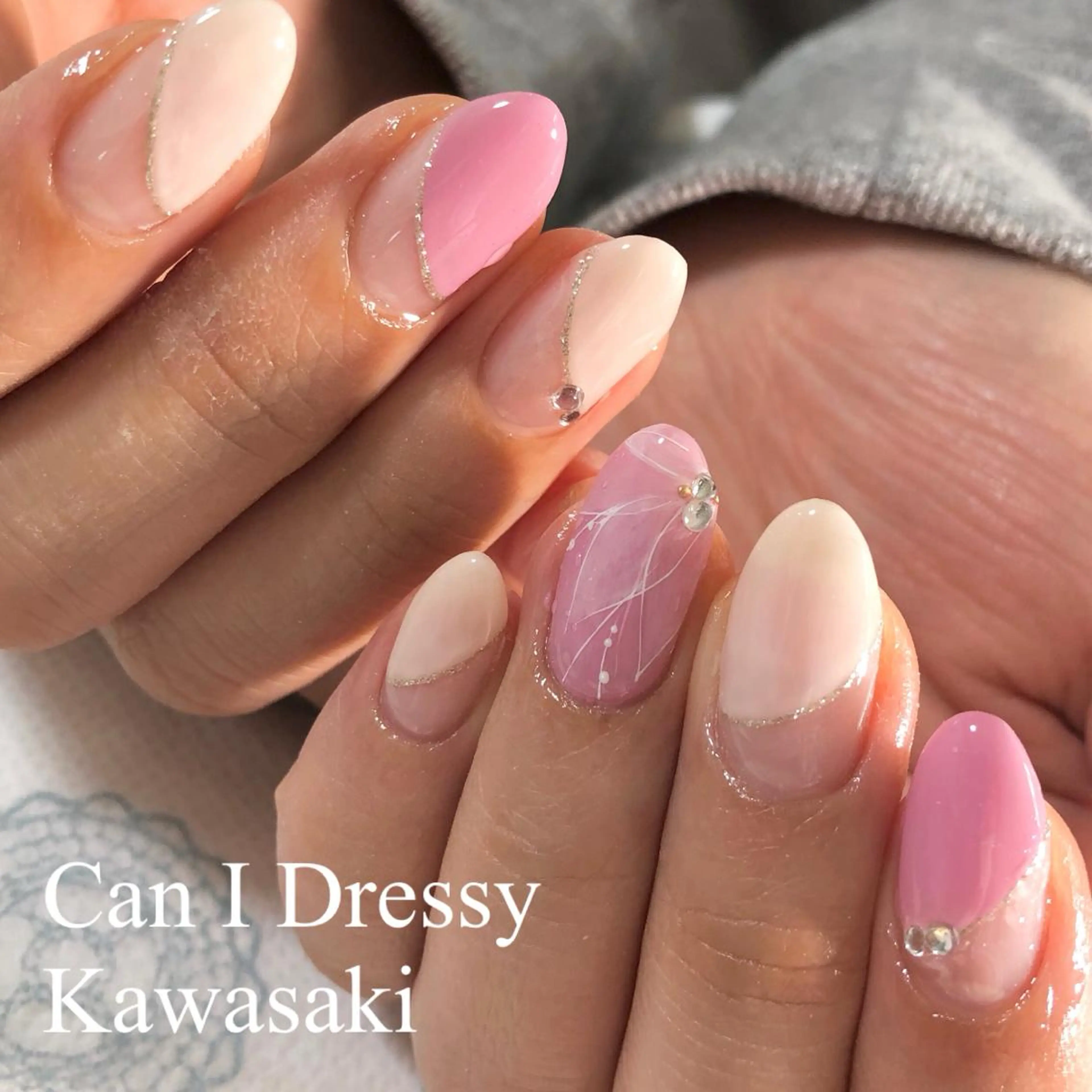 ネイル フラワーネイル ハンドネイル Can I 川崎店 三島 久美子のネイルデザイン