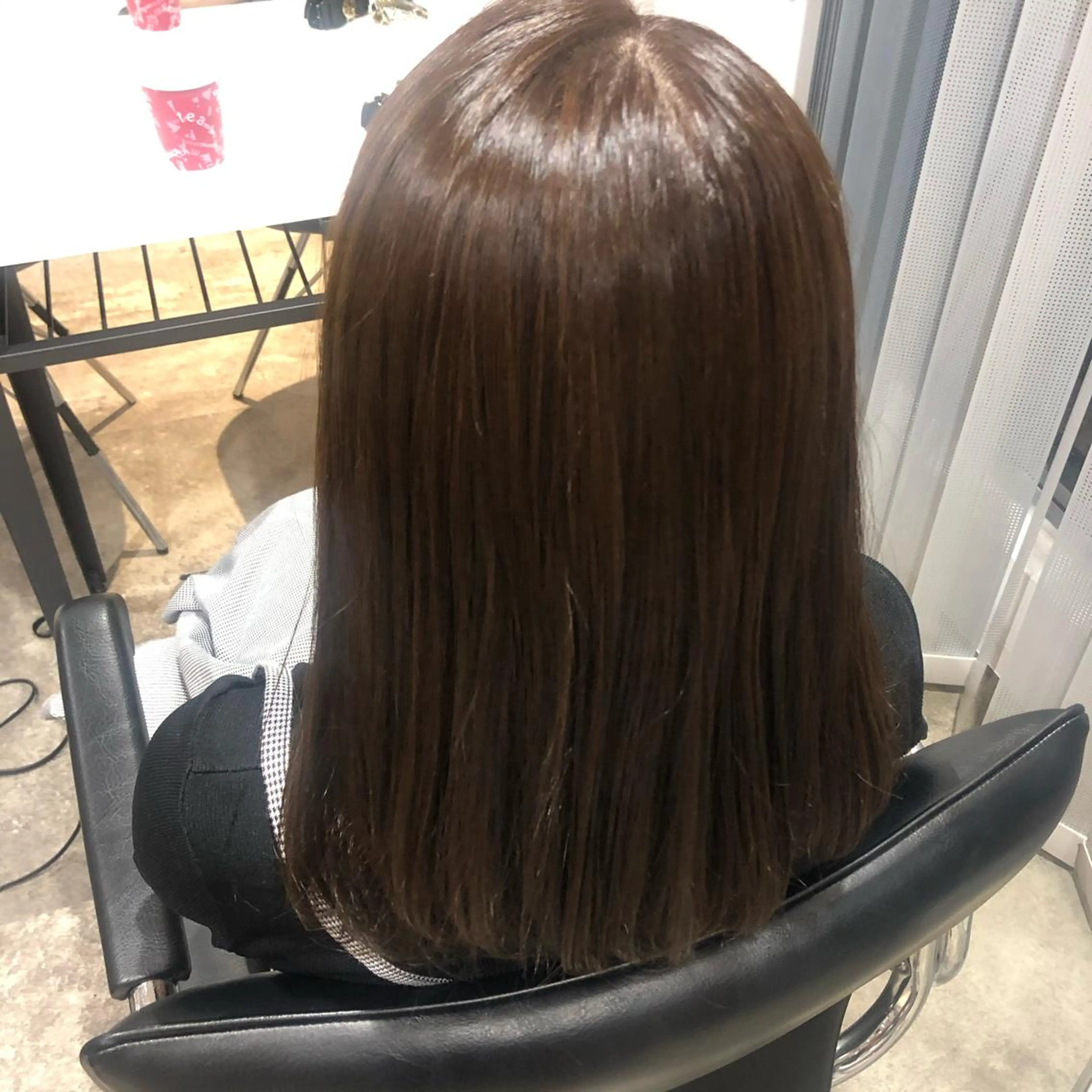 ミディアム ヘアアレンジ 透明感カラー/レイヤ ーカット/Maoのヘアスタイル