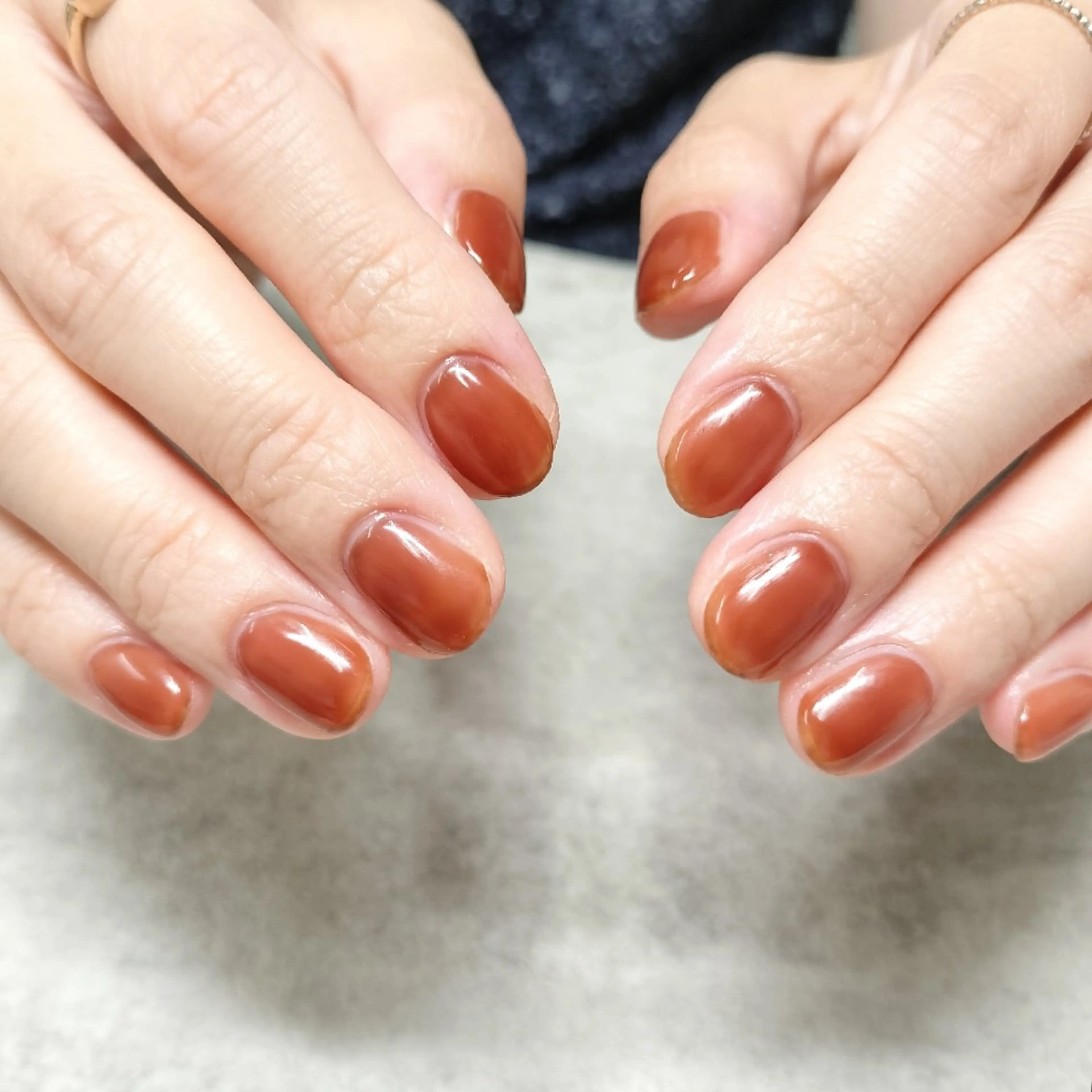 ネイル ワンカラーネイル ハンドネイル She by M【シーバイエム】パラジェル/ニュアンスネイル所属・She by M. Ryoukaのネイルデザイン