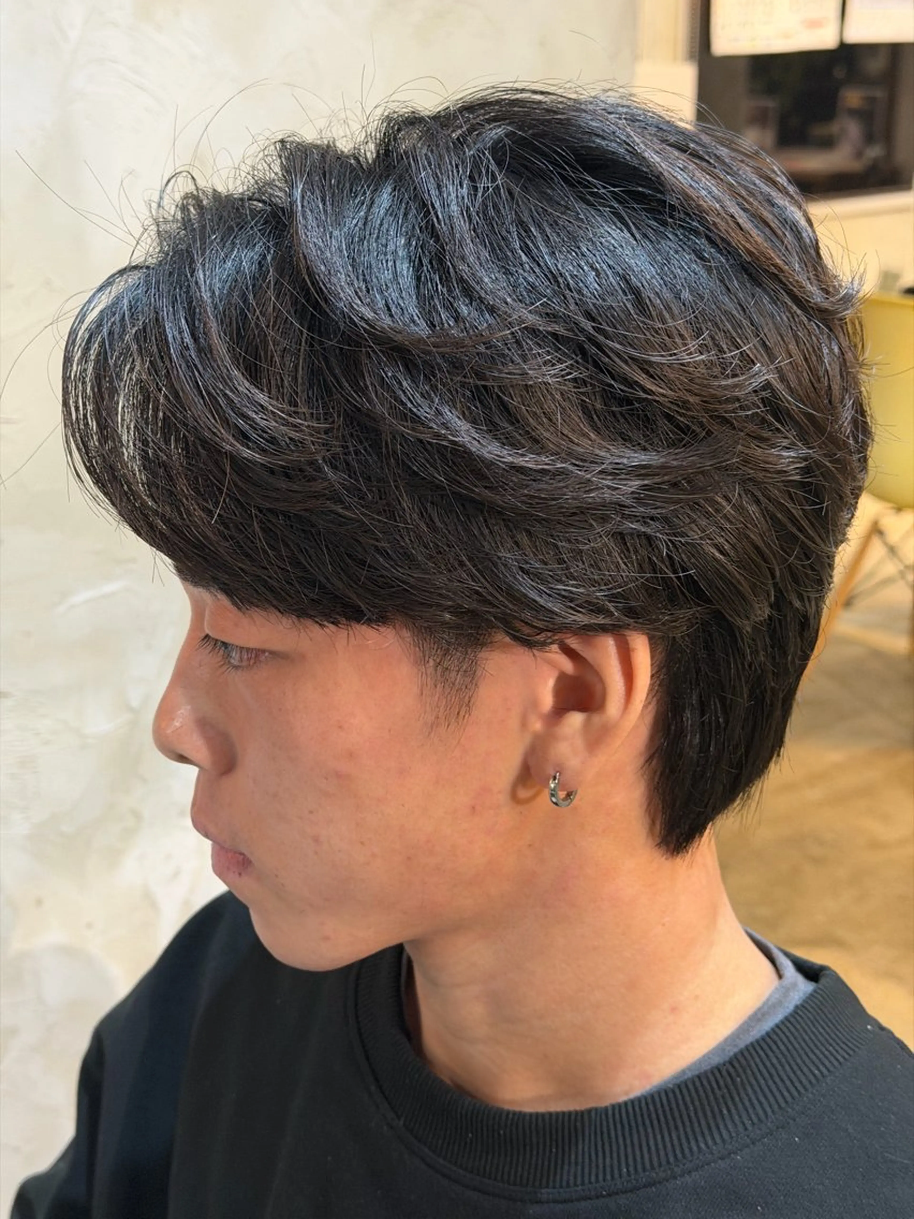 ミディアム ミディアムパーマ カット パーマ メンズカットパーマ /岐阜/yudaiのヘアスタイル