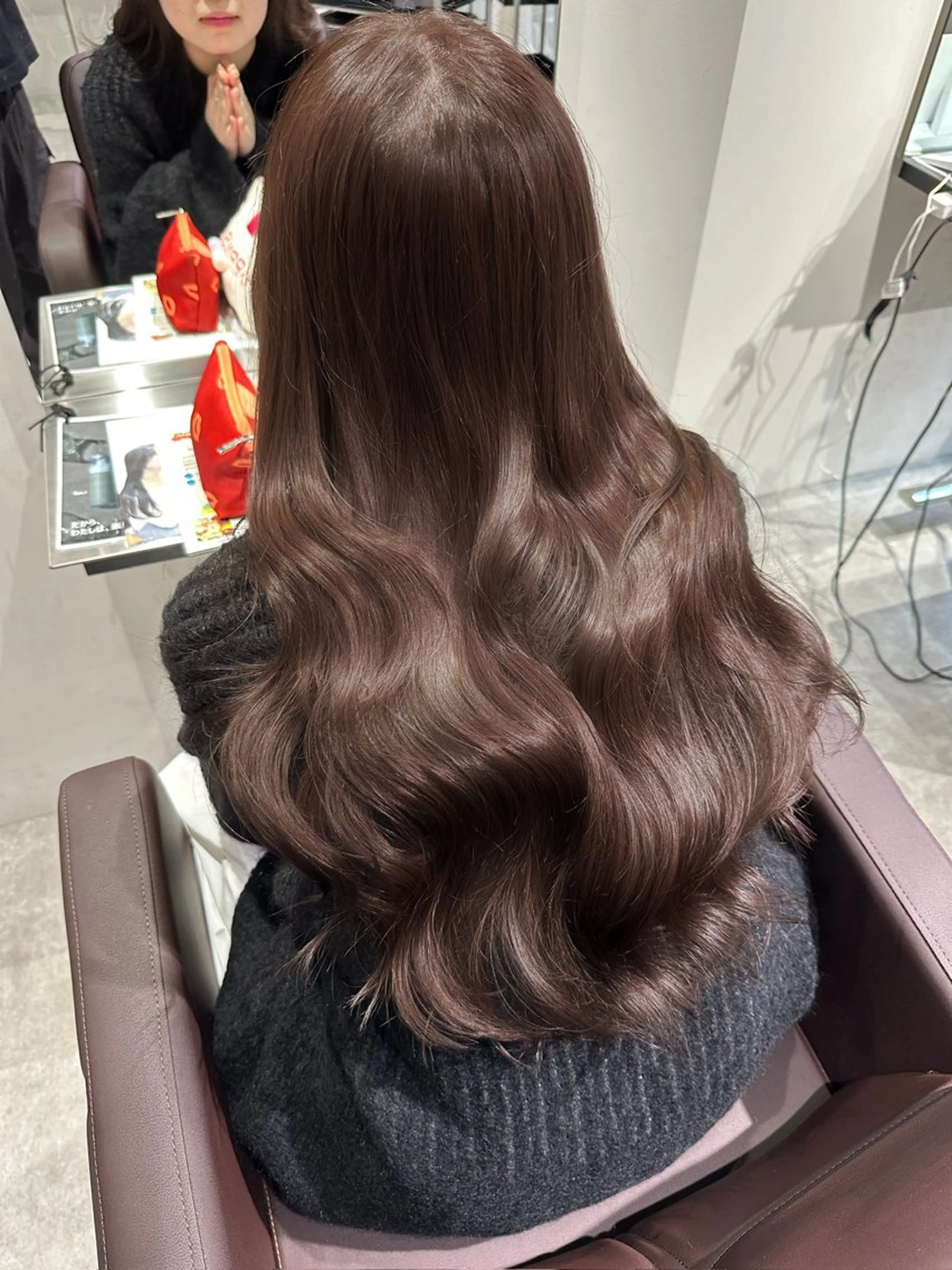 ロング カラー ヘアカラー トリートメント 髪質改善/レイヤー 縮毛矯正/ケラチン耀のヘアスタイル