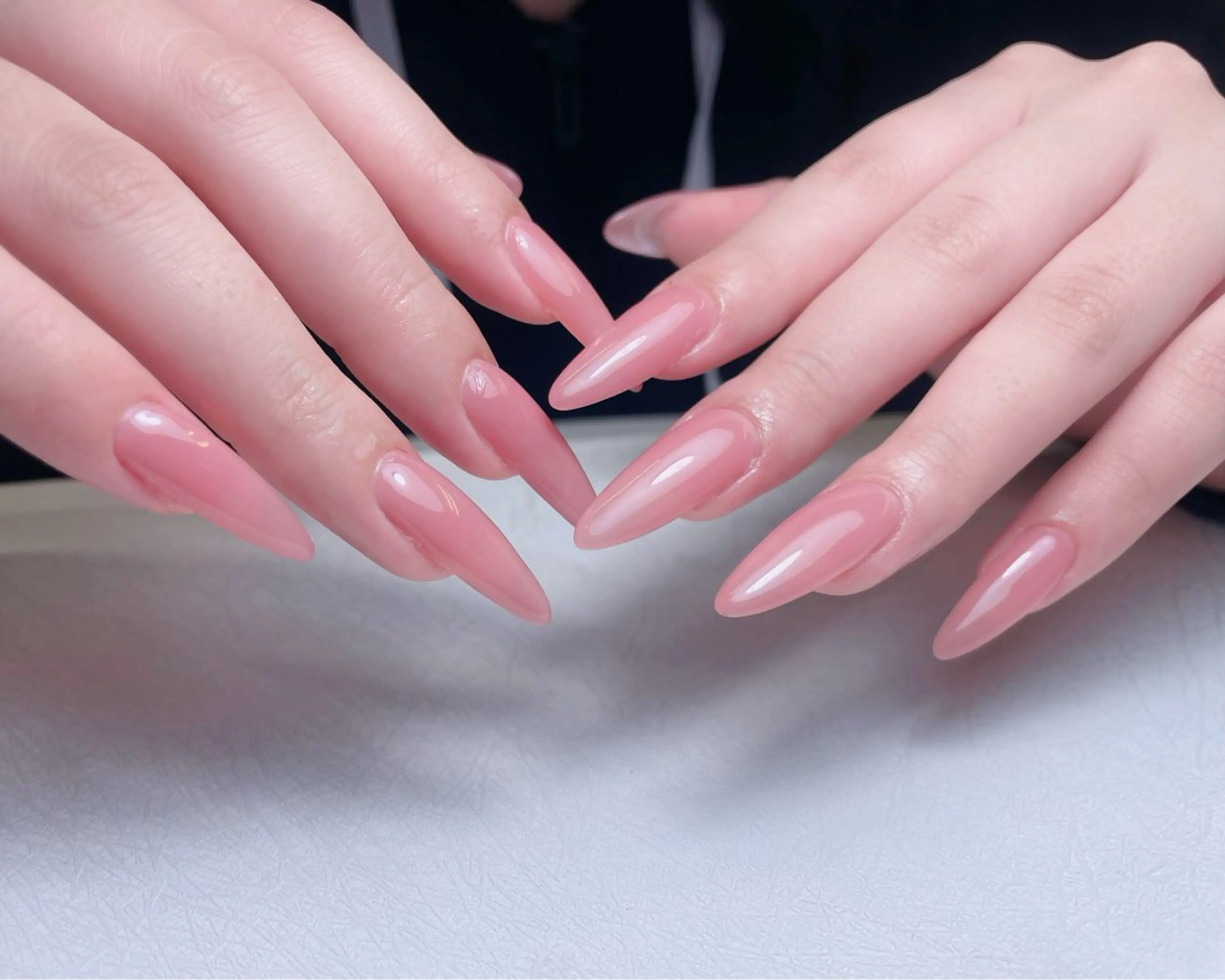 ネイル オーロラネイル 長さ出し フットネイル フレンチネイル ジェルネイル 中野駅から2分 MEO NAILのネイルデザイン