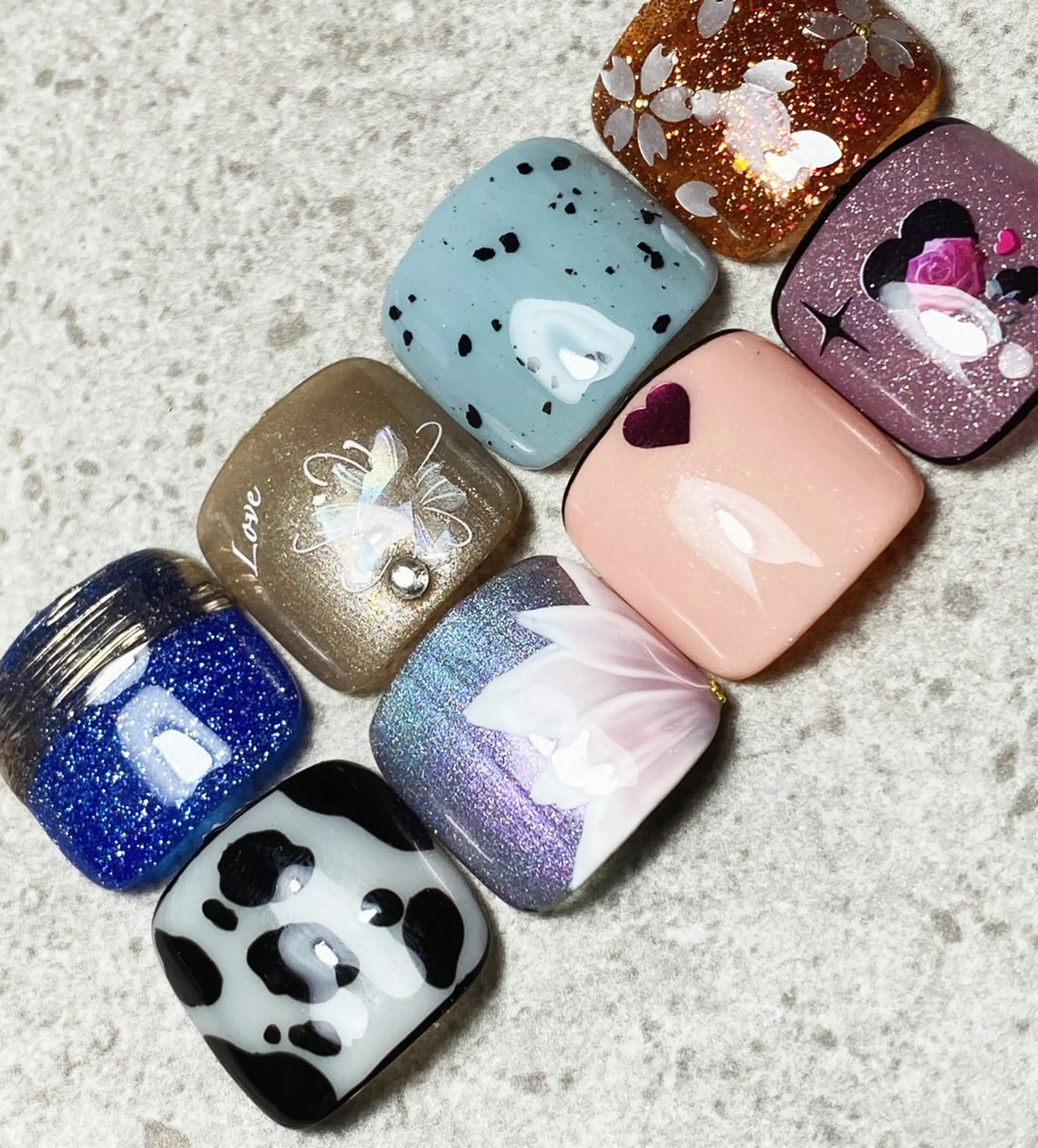 ネイル フットネイル ネイルチップ Bavardage Nailのネイルデザイン