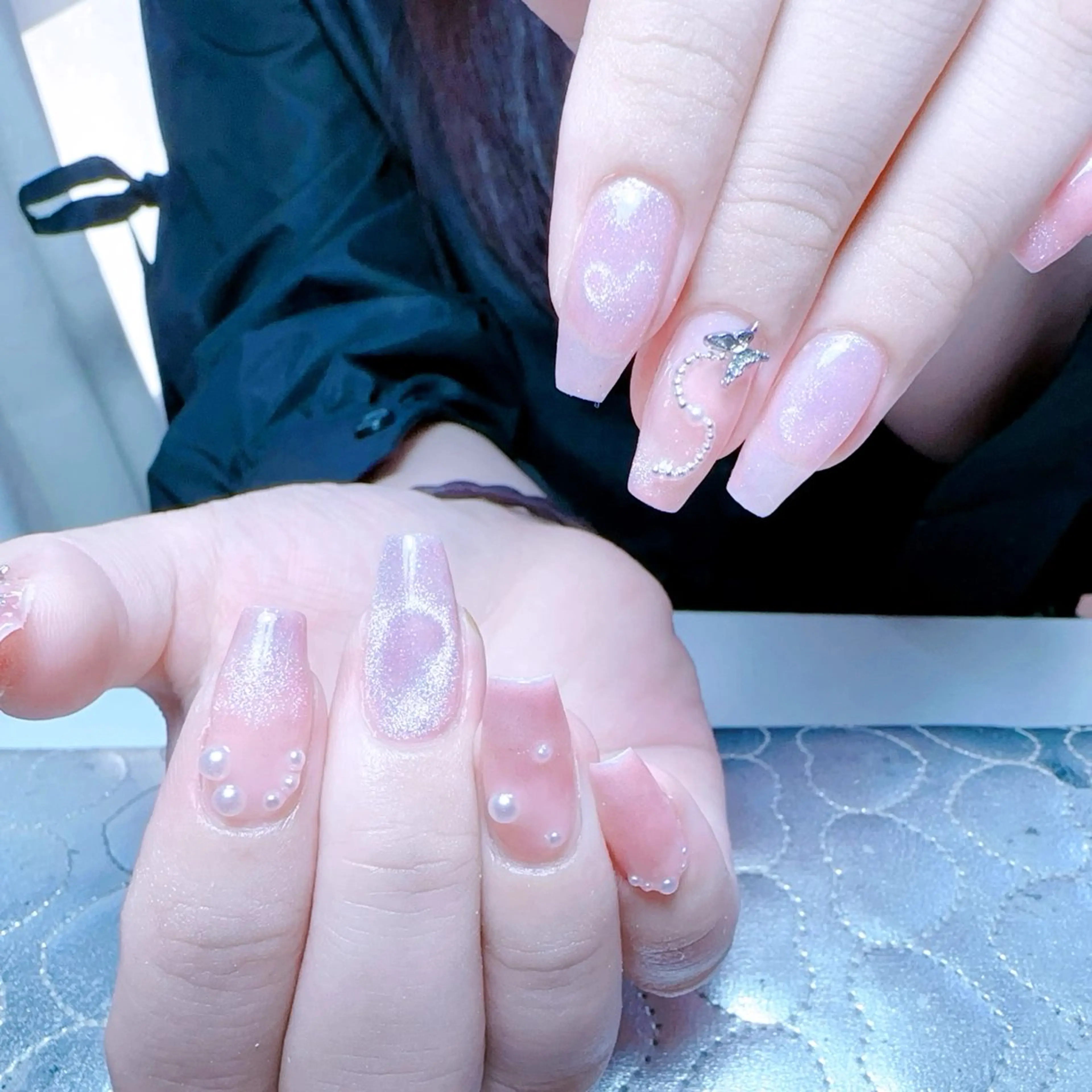 ネイル ハンドネイル M🌷nail 長さだし専門店のネイルデザイン