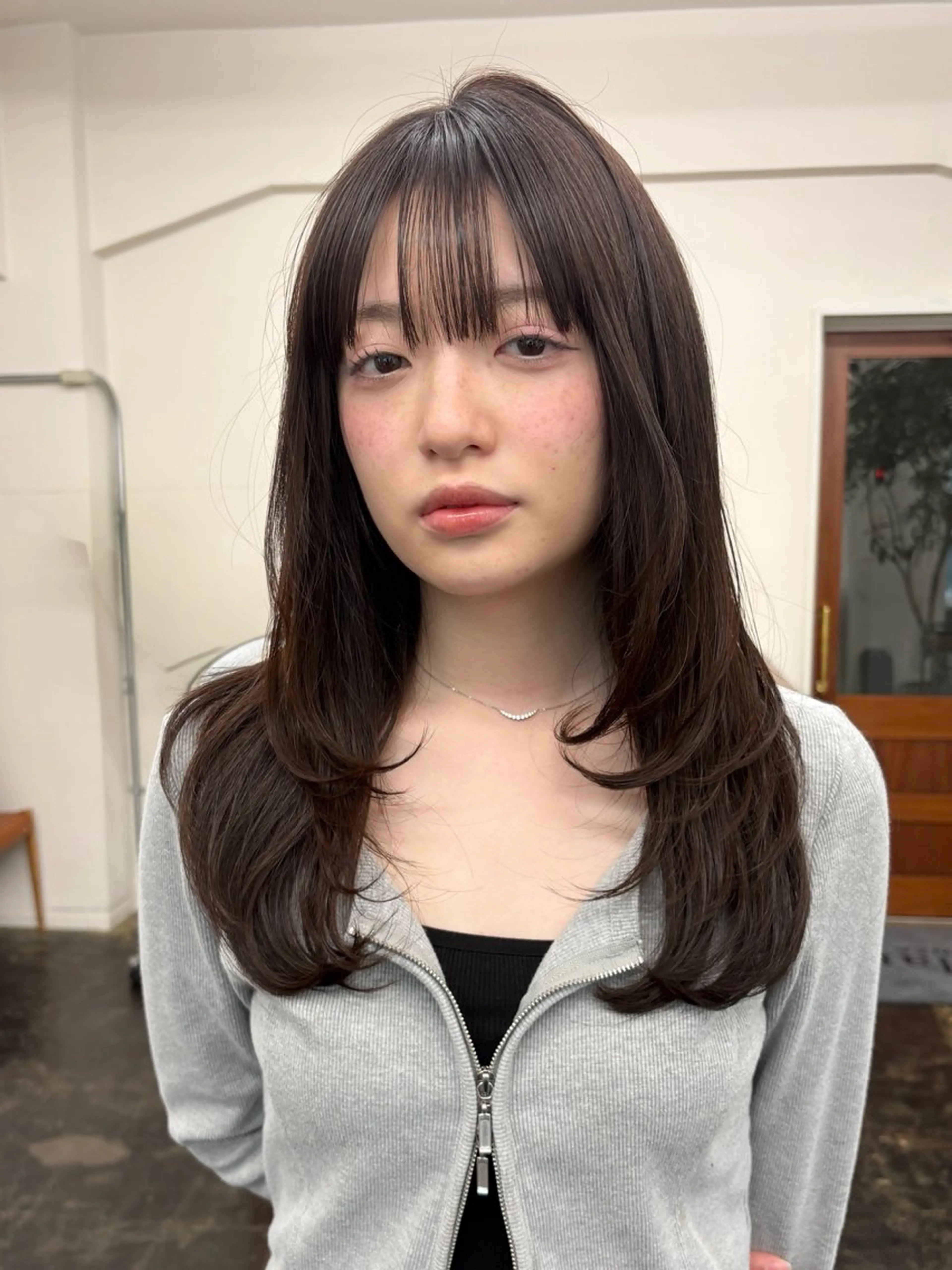 セミロング カット ヘアカラー トリートメント レイヤー/顔周り/ 透明感/ののか💞のヘアスタイル