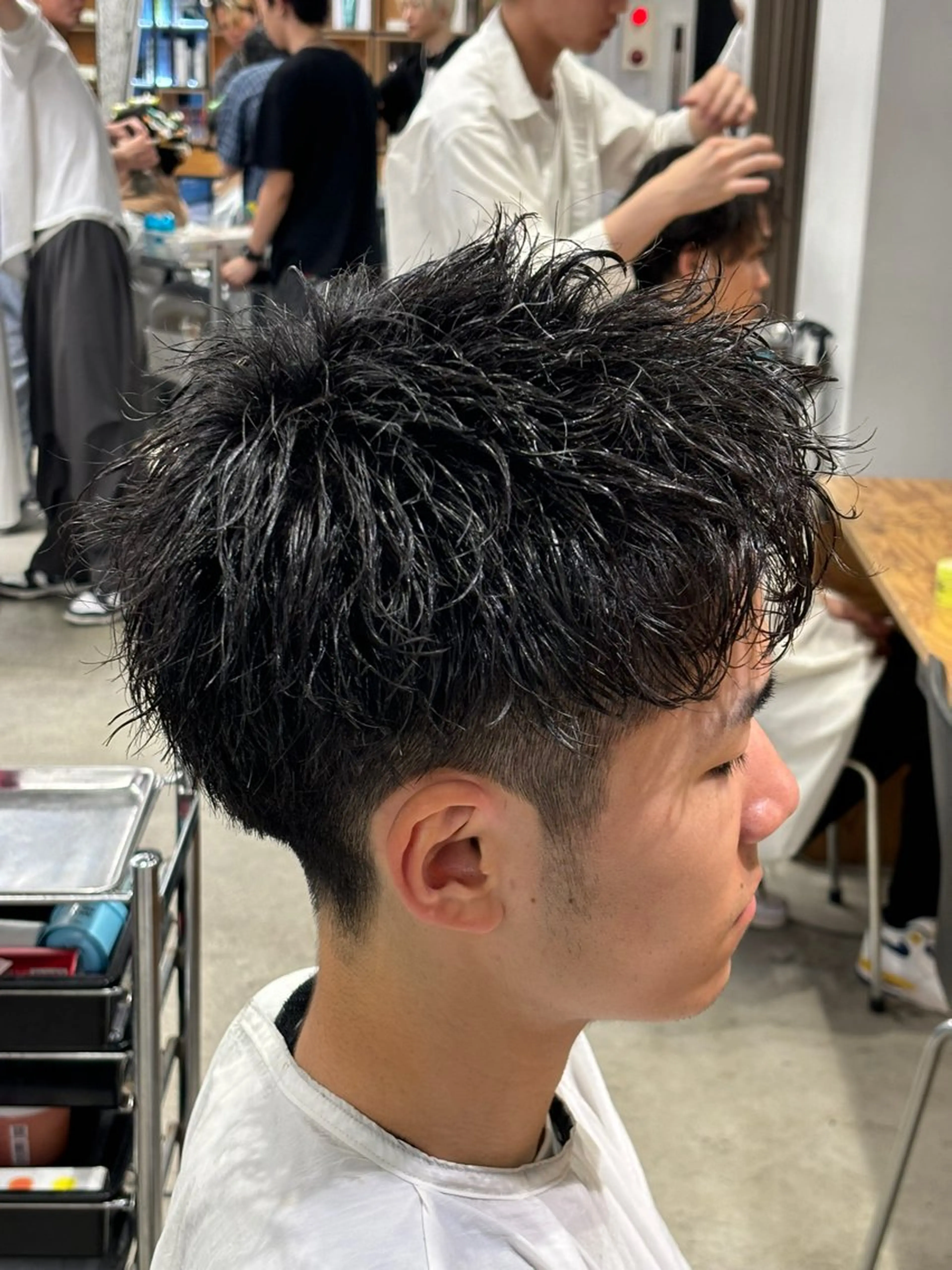 ショート パーマ ショートヘア カット パーマ トリートメント ルーズ/シャドウパー マ/似合わせカットのヘアスタイル