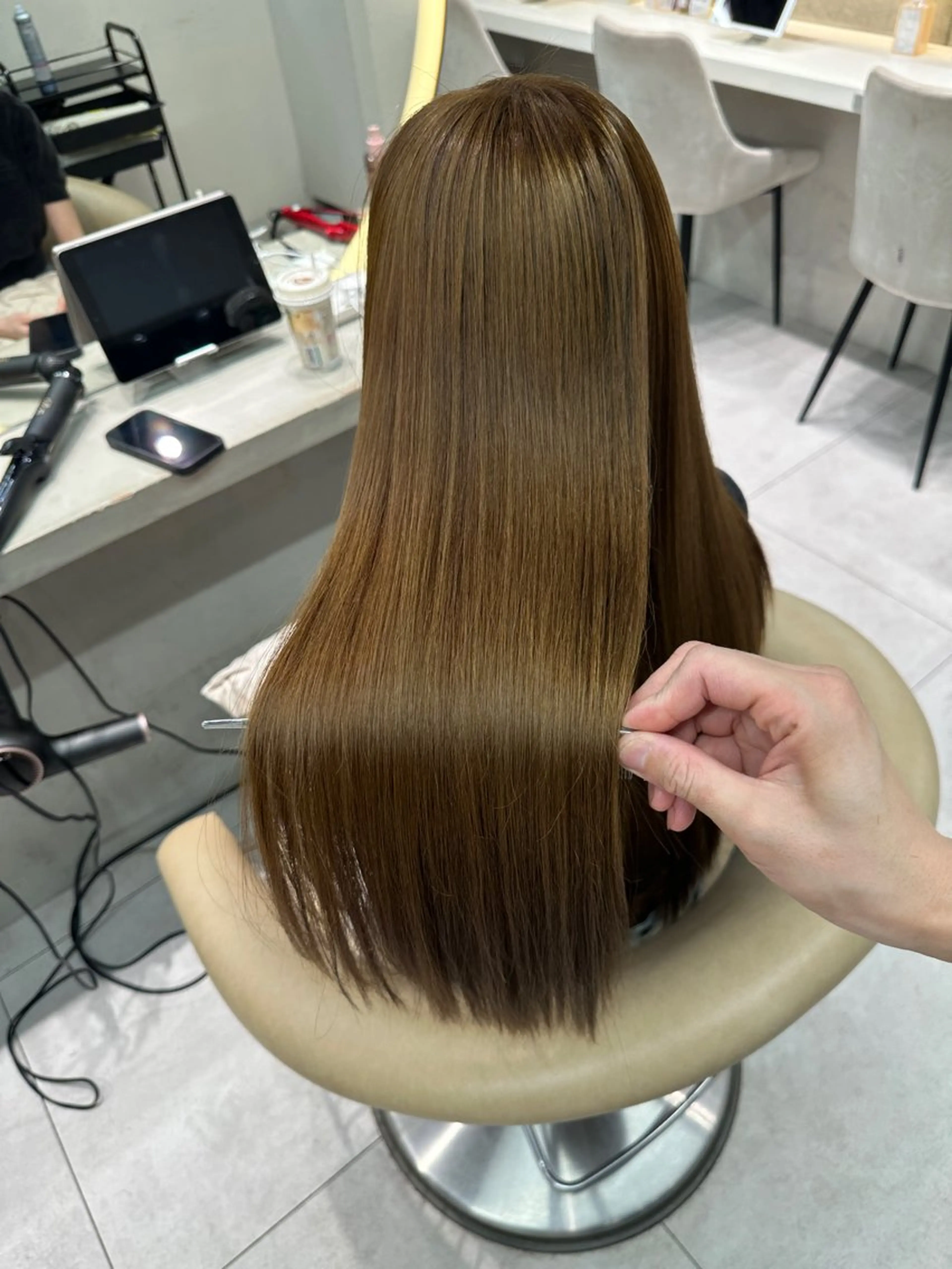 カラー 縮毛矯正 トリートメント 《髪質改善✖️オリー ブ🧸》小嶋拓也のヘアスタイル