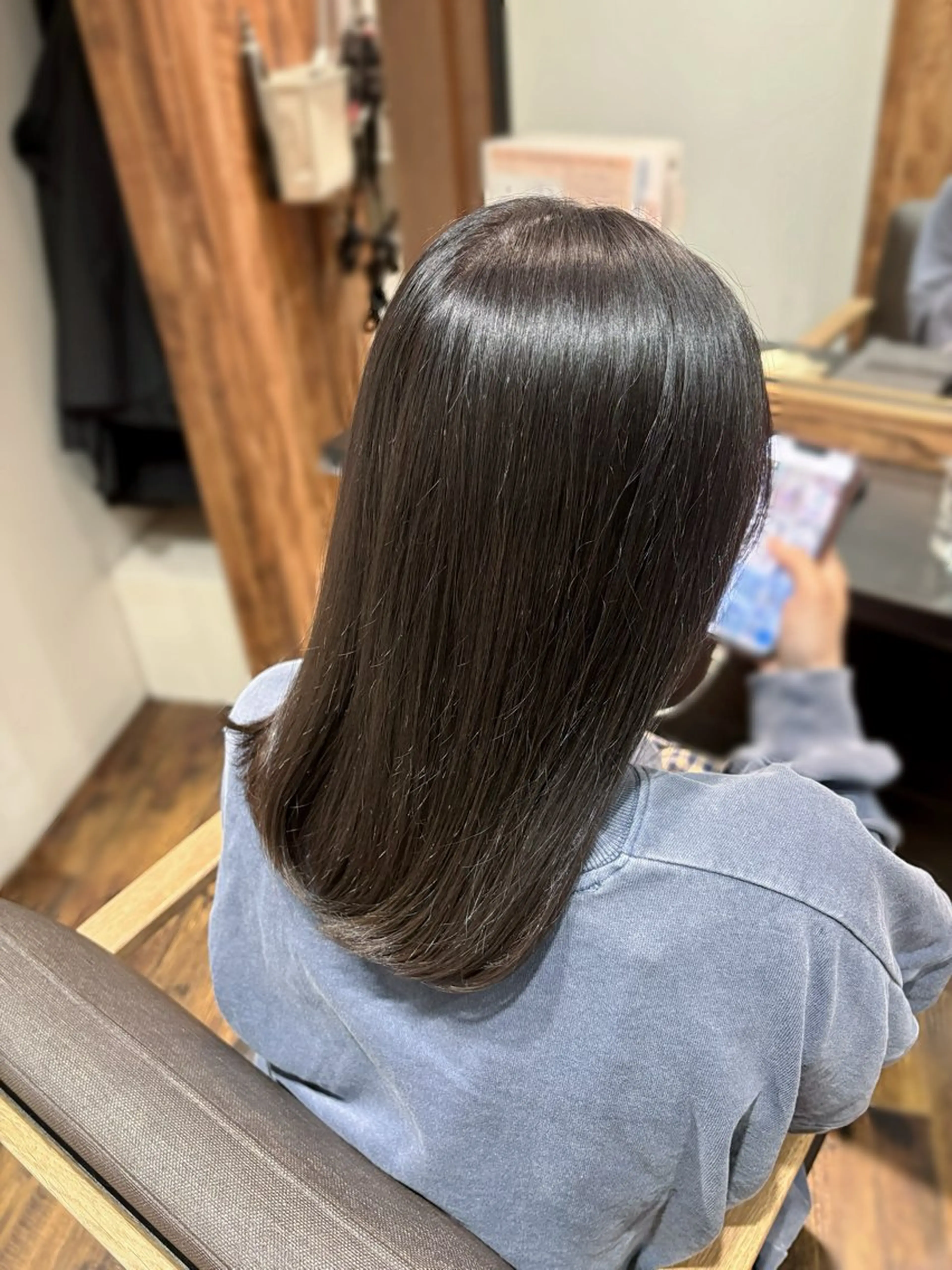 セミロング カラー 学生 赤羽Gardenia 🌸ayame🌸のヘアスタイル