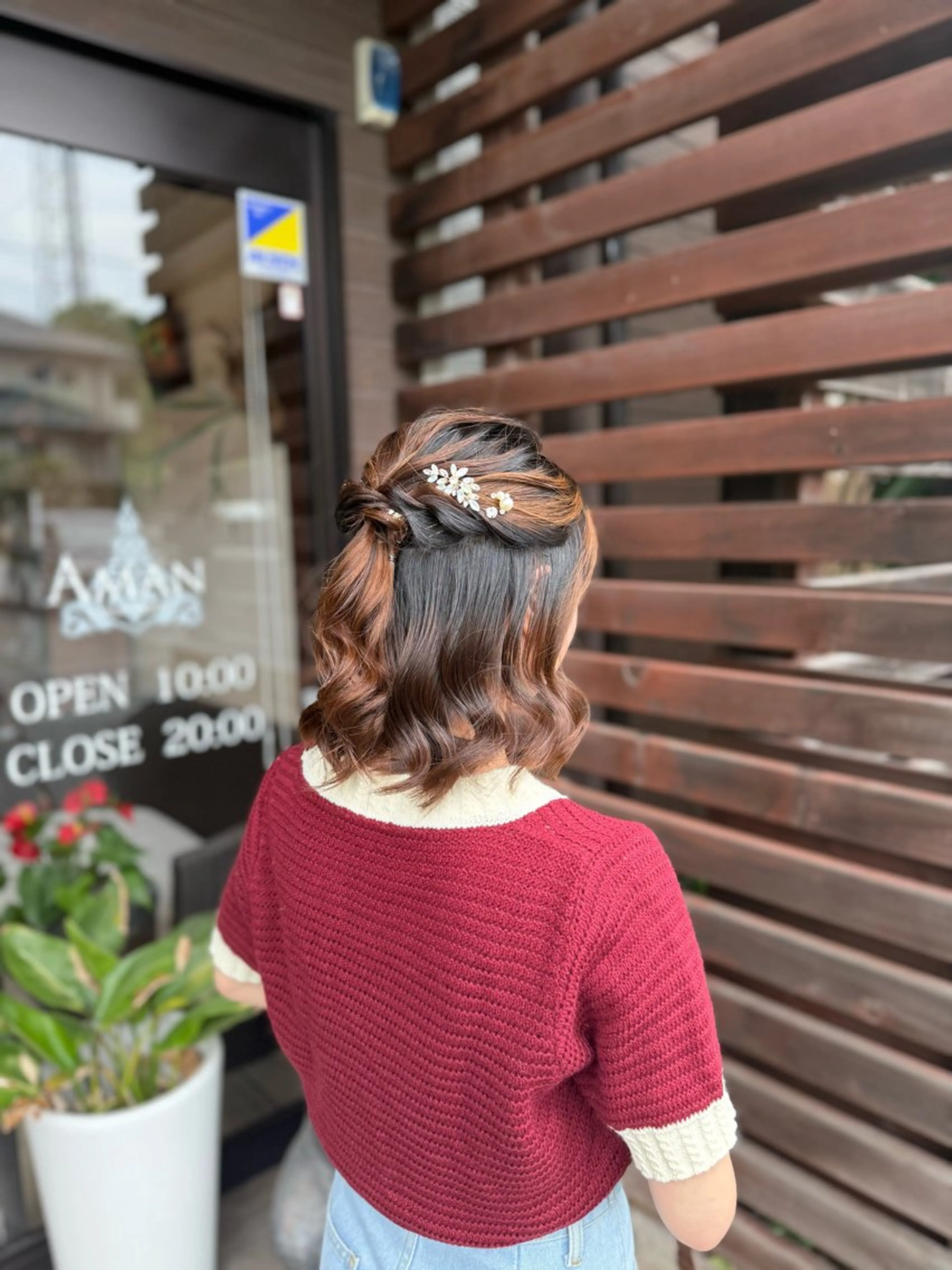 ヘアアレンジ ハーフアップ 🫧AMAN🫧 鈴木美佑のヘアスタイル
