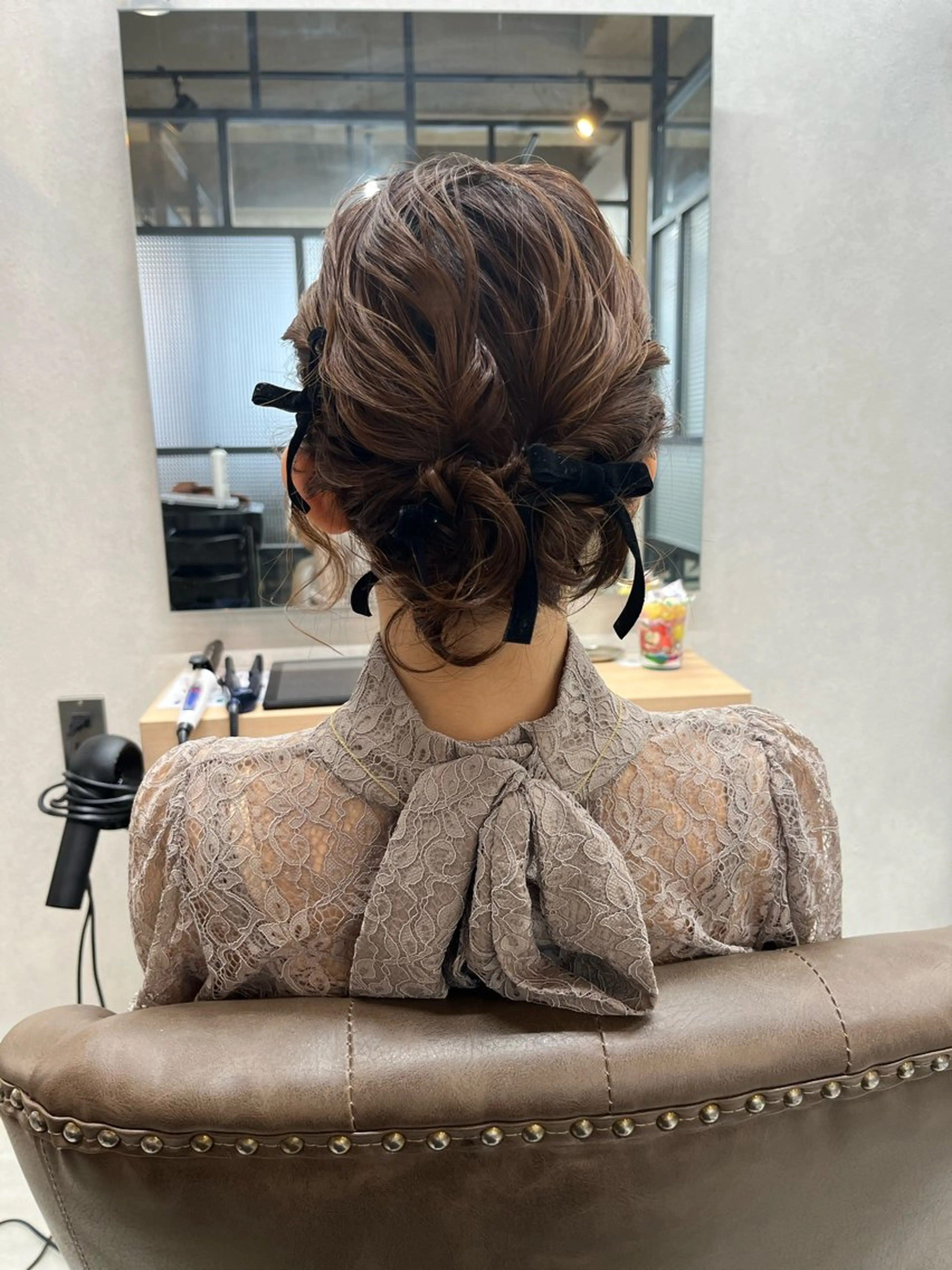 ミディアム 🌟天王寺ヘアセット 🥑アレンジ師🌟のヘアスタイル