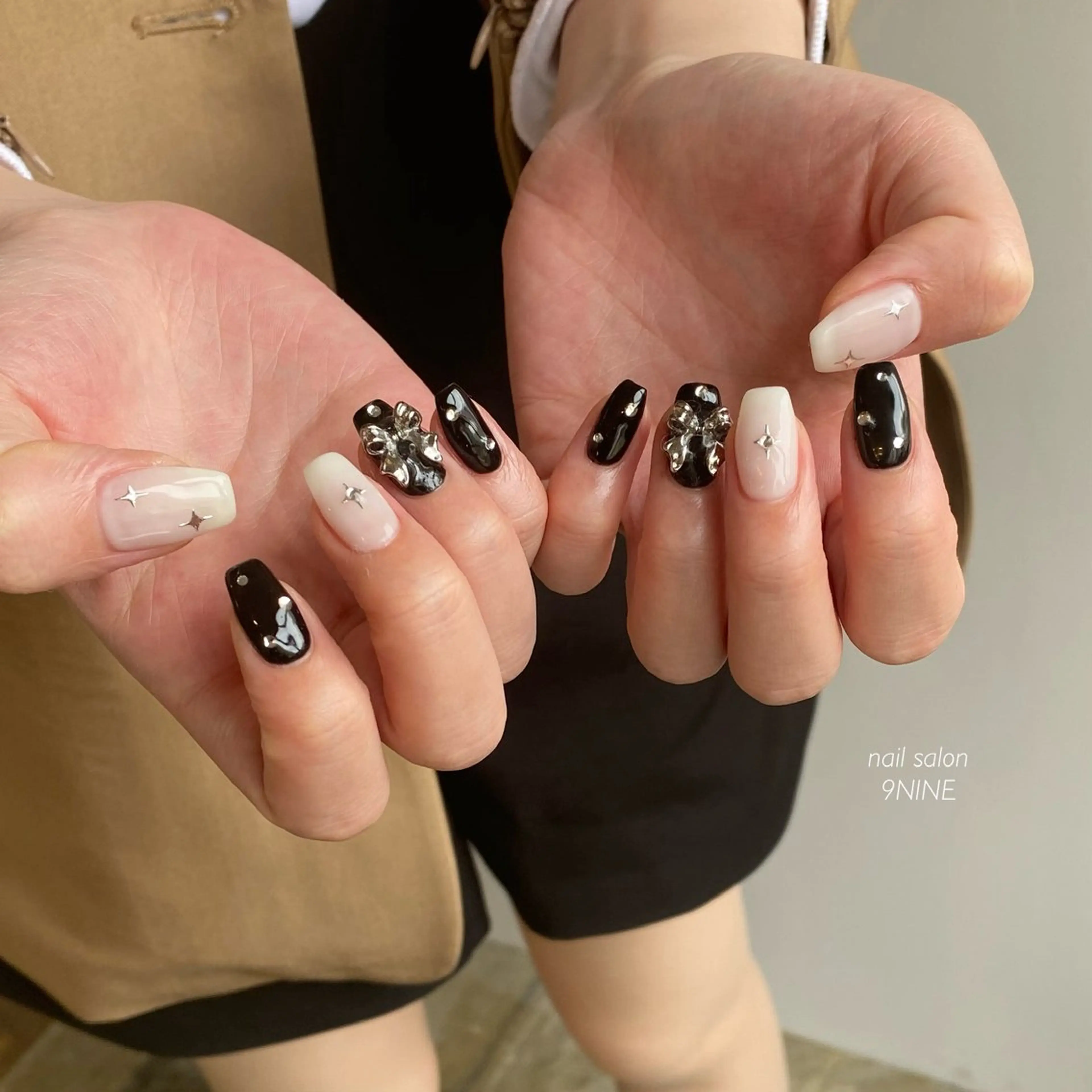 ネイル リボン nail salon 9NINEのネイルデザイン