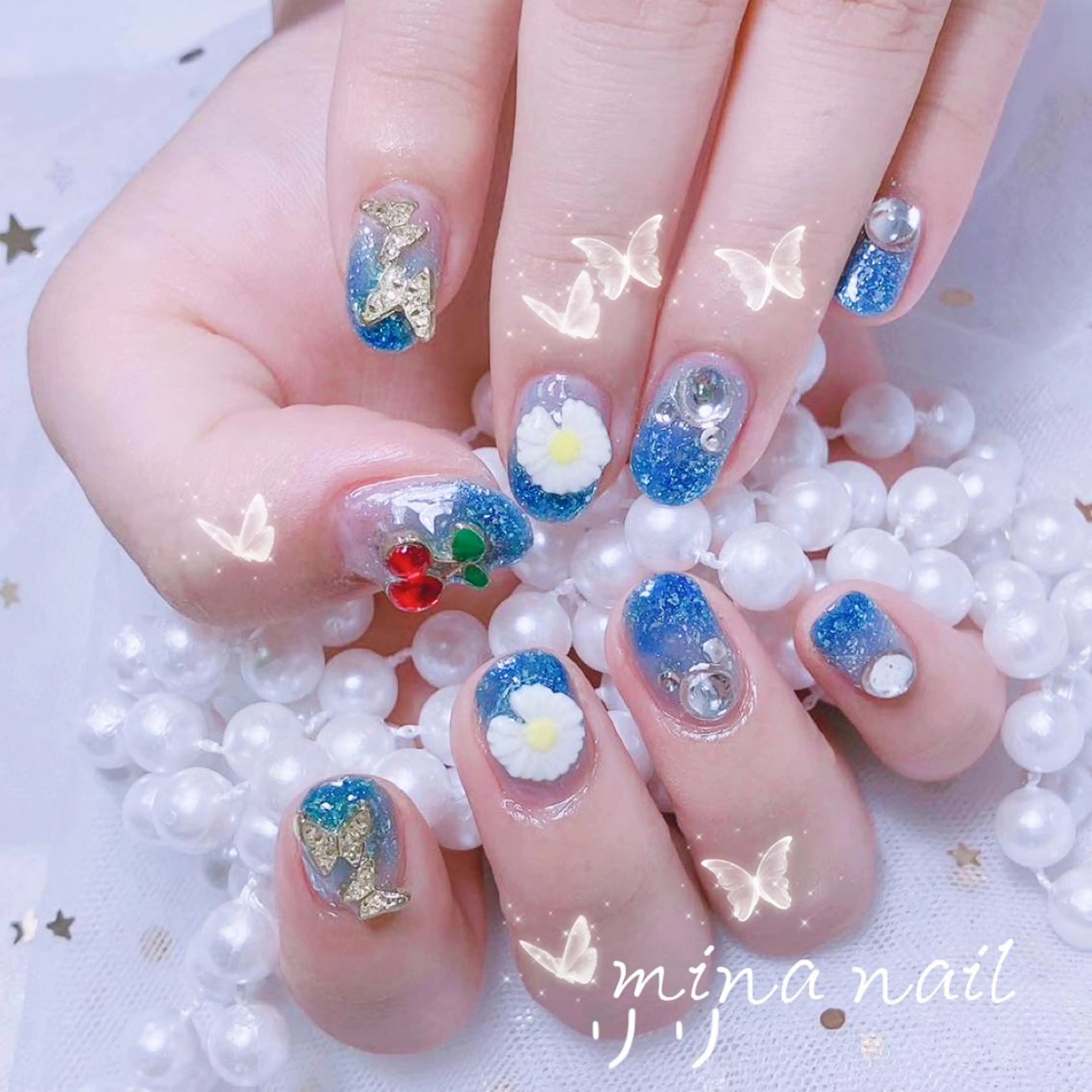 ネイル 🦋チップ長さだし 専門店🦋のネイルデザイン