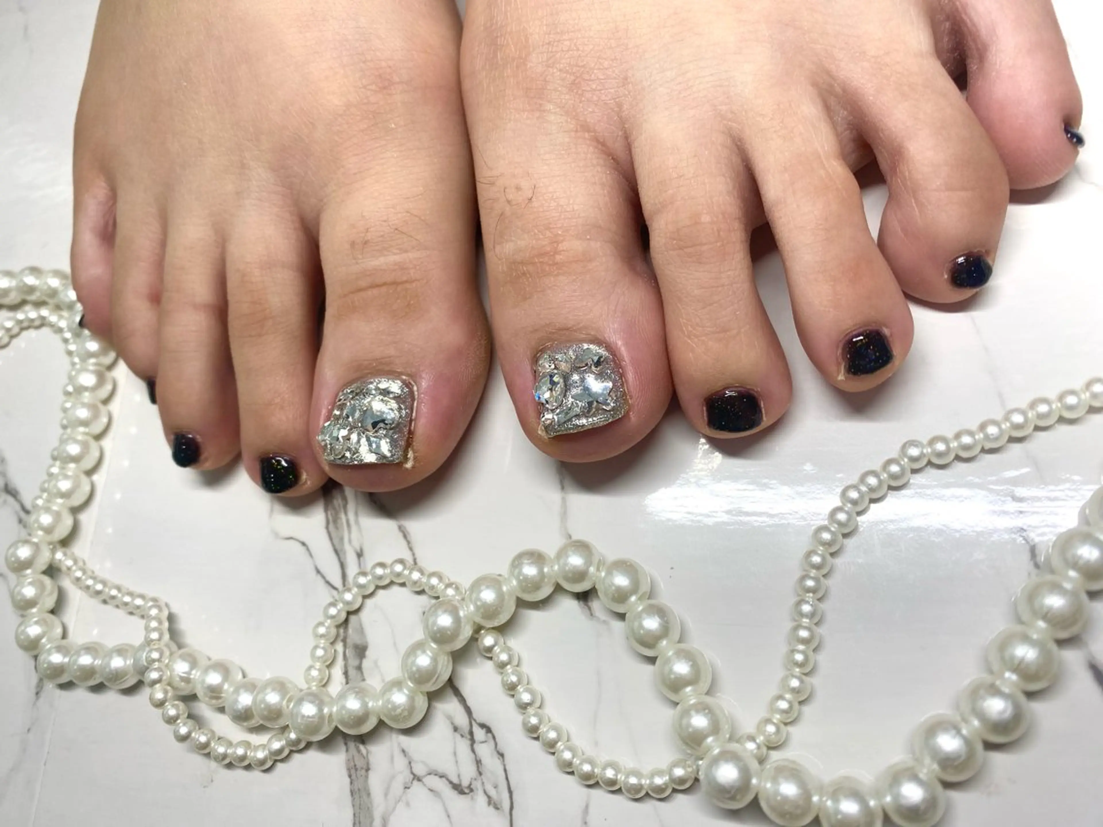 ネイル AQUA 🧸 Amiのネイルデザイン