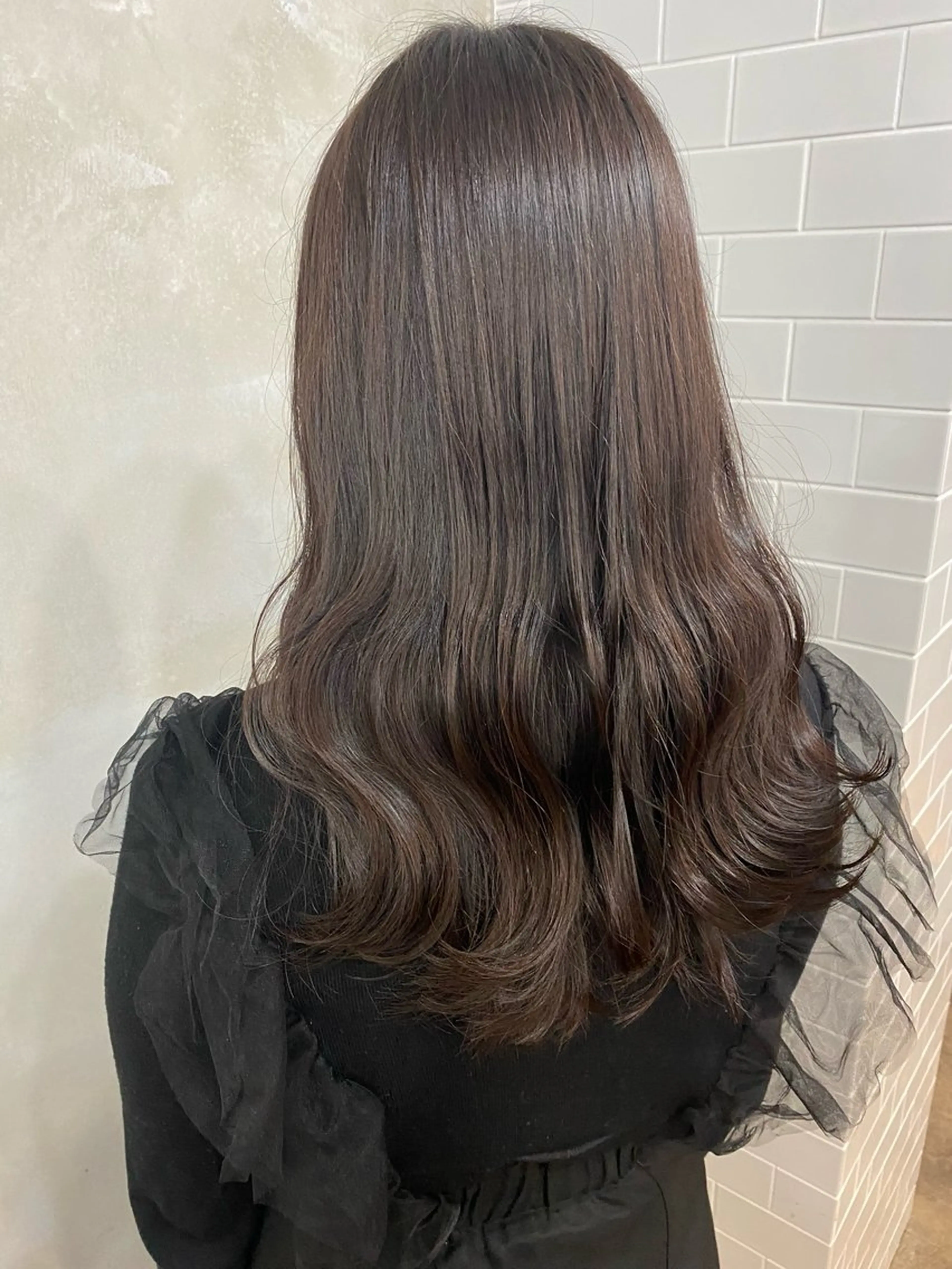 ロング ナチュラルヘア /透明感/長井遥陽のヘアスタイル