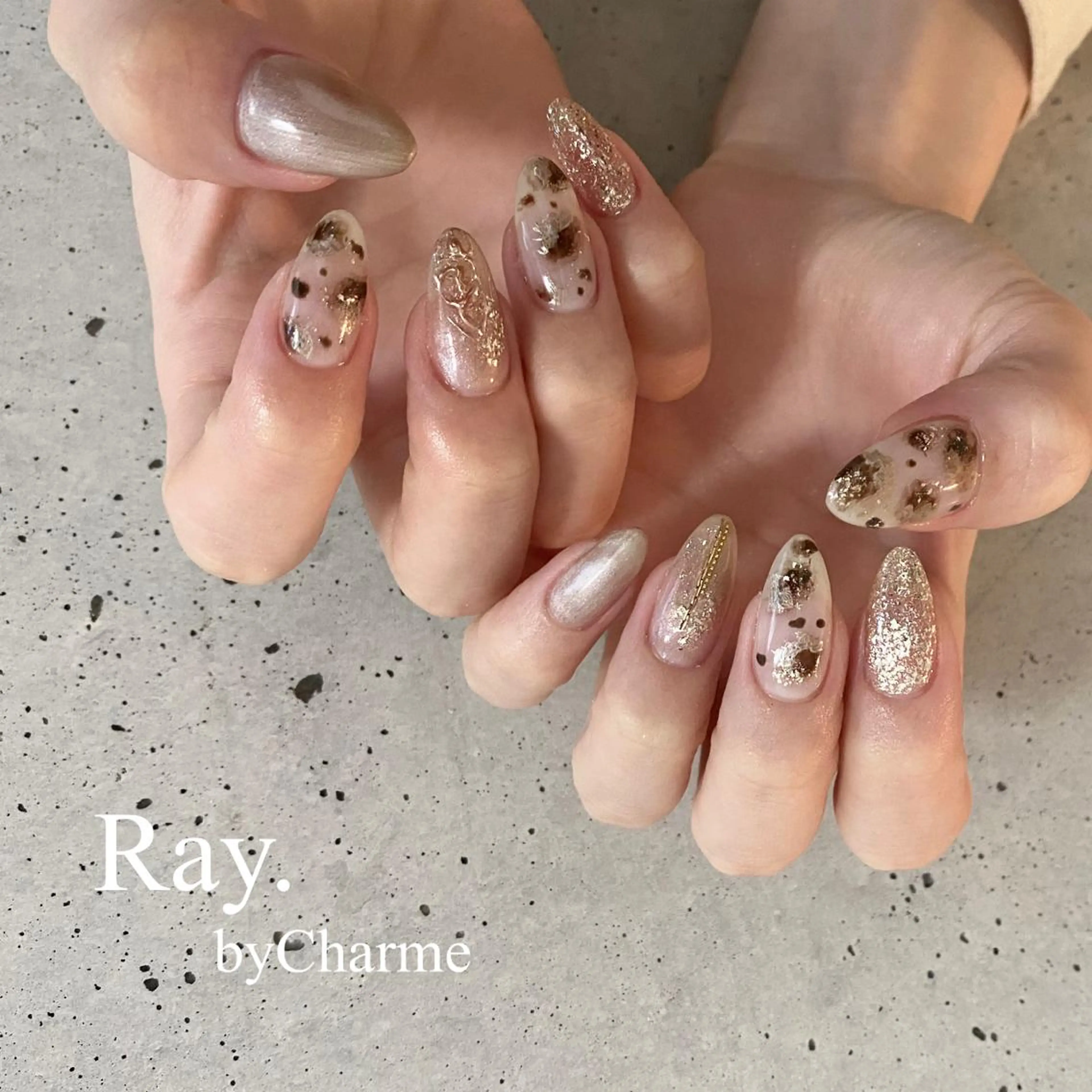 ネイル Ray. ／綺麗目ニュアンスのネイルデザイン