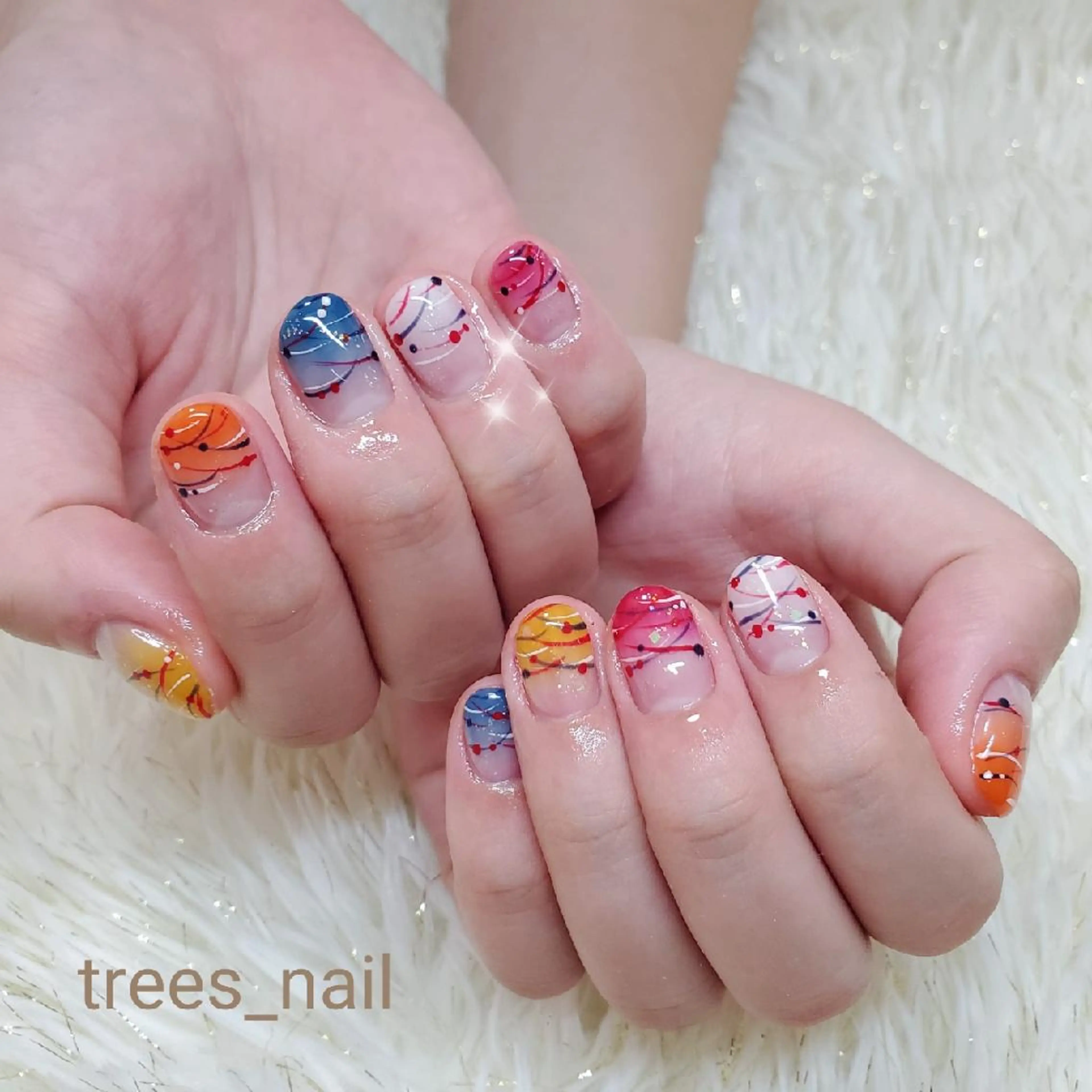 ネイル ハンドネイル フットネイル trees_ nailのネイルデザイン
