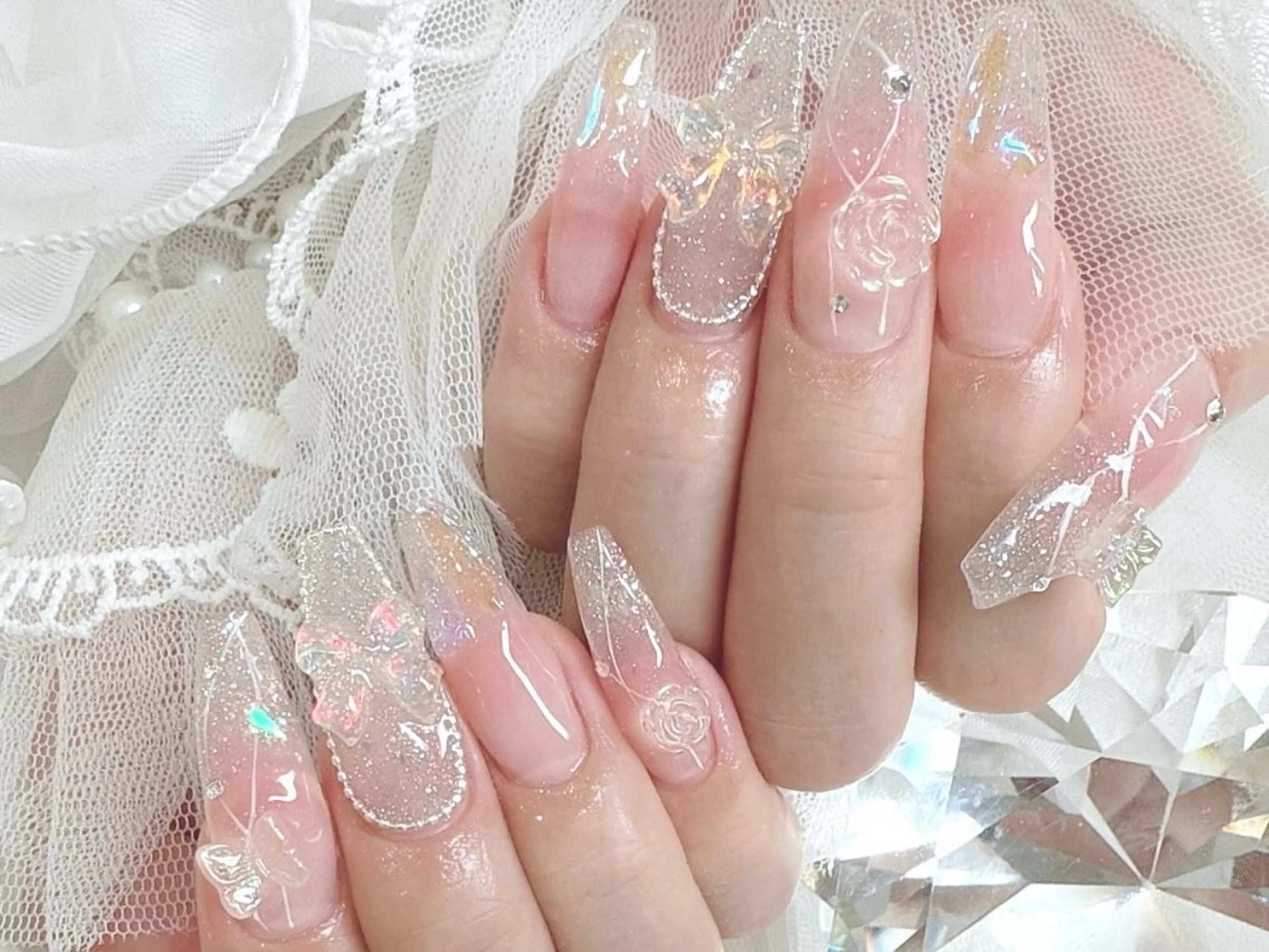 メンズ ネイル メンズ韓国風 アートネイル フレンチネイル ジェルネイル キラキラネイル ハンドネイル Bloom スカルプ専門店のネイルデザイン