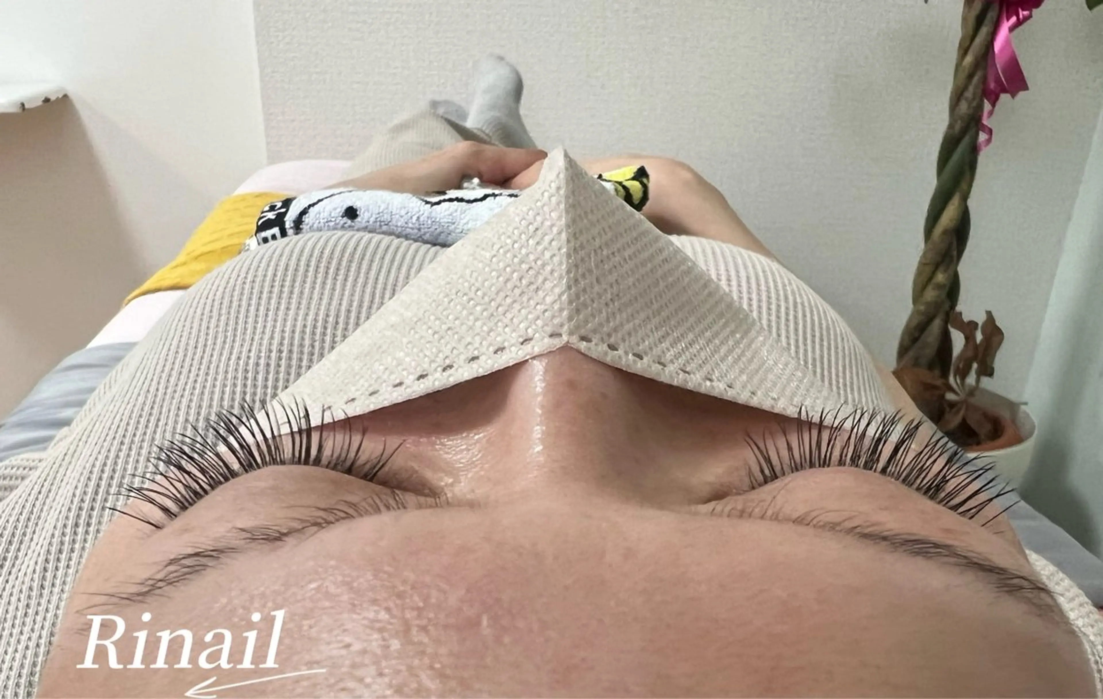マツエク・マツパ バインドロック フラットラッシュ ナチュラル パリジェンヌラッシュリフト まつげパーマ YK Rinのネイルデザイン