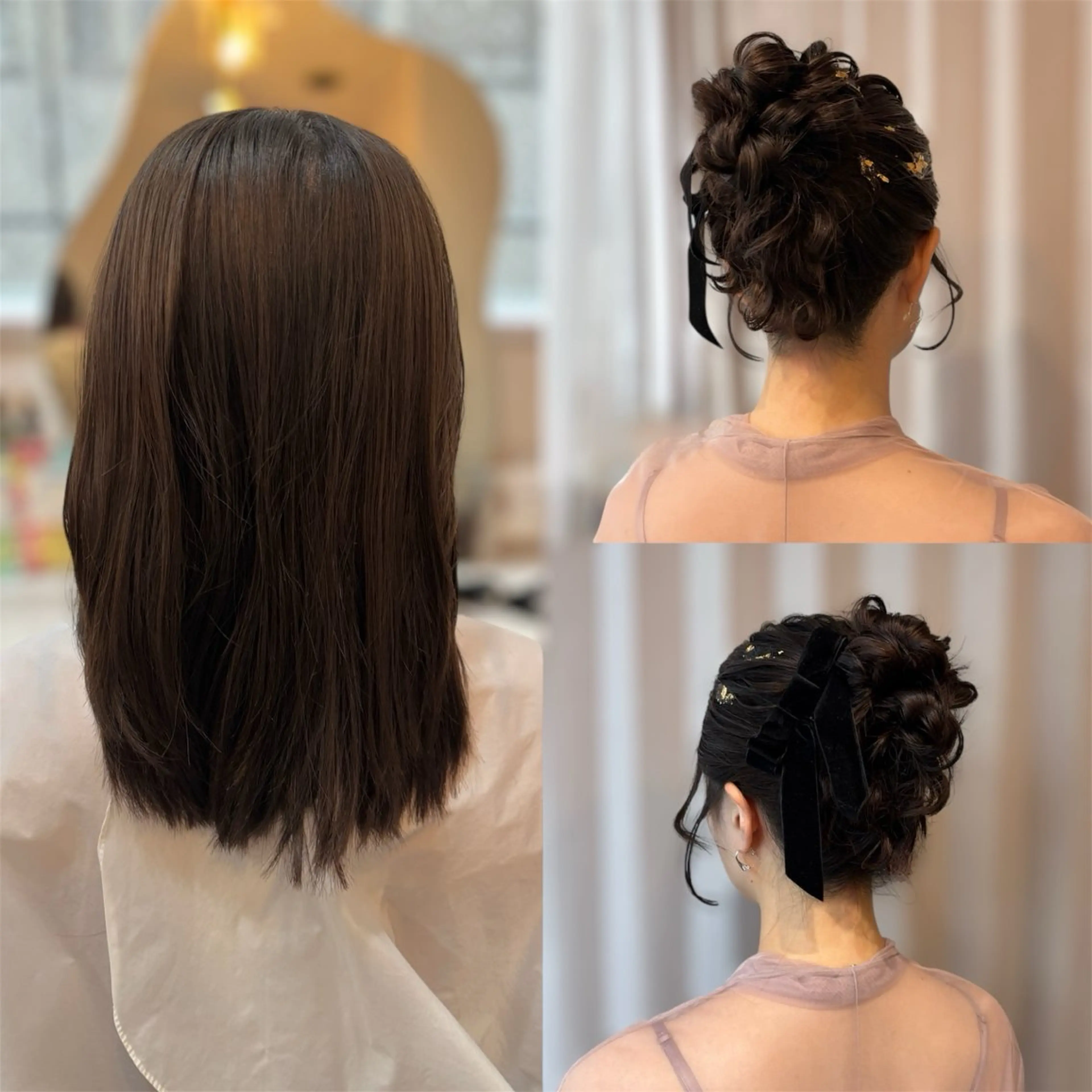 ヘアアレンジ ヘアセット Mila hinaのヘアスタイル