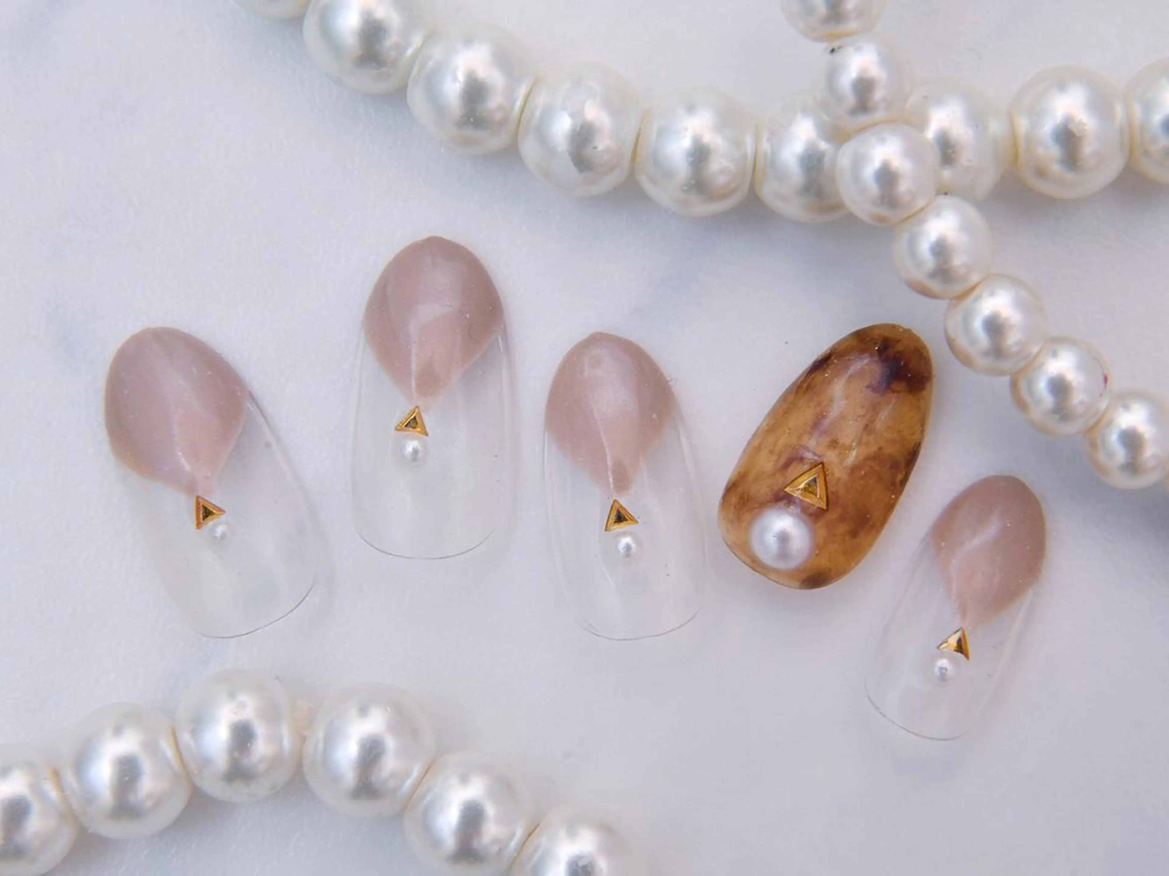 ネイル 桜ネイル 長さ出し フットネイル スカルプネイル 💗🪽Tiary Nail🪽💗のネイルデザイン
