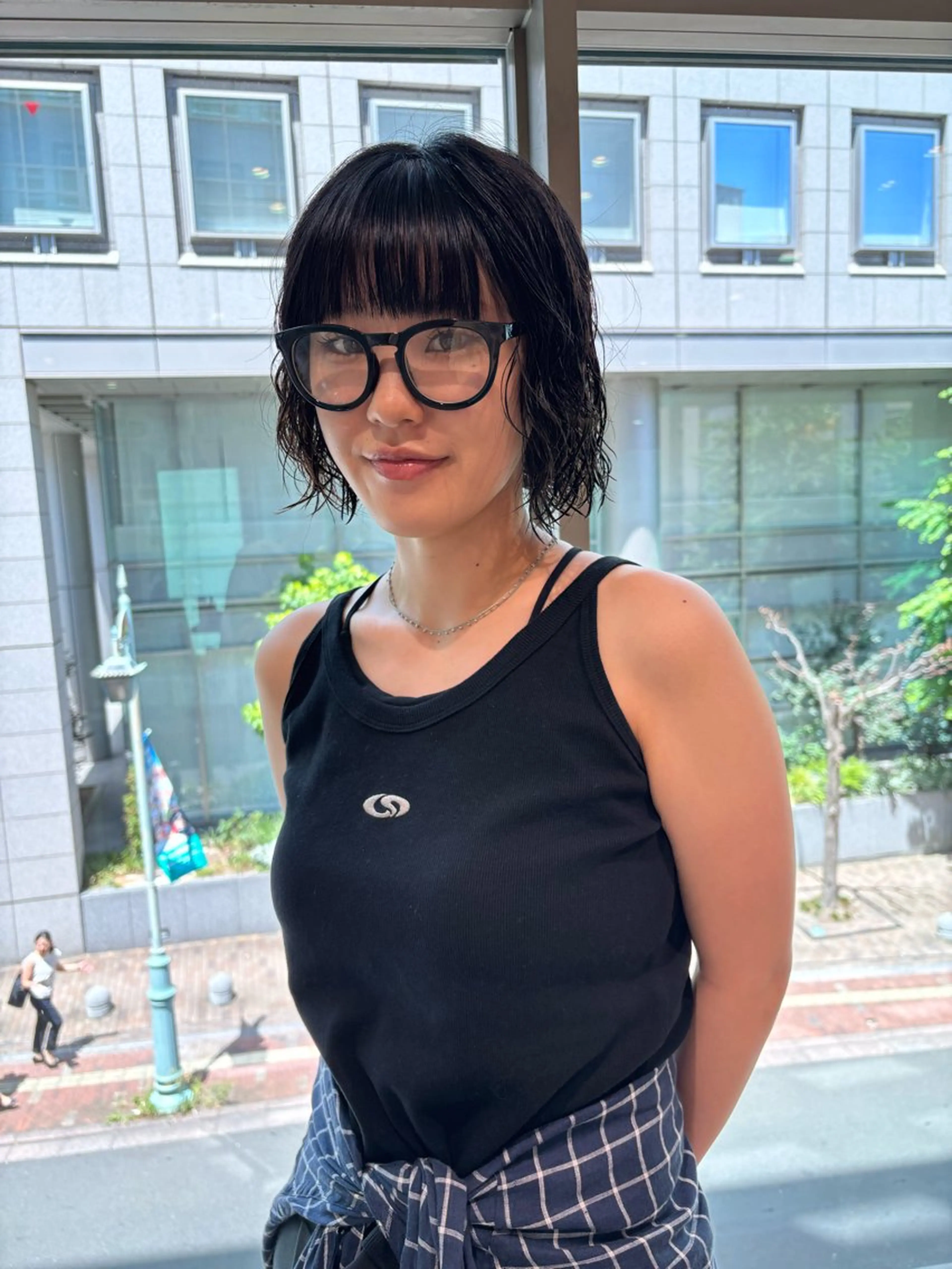 ショート パーマ ボブ ゆい/パーマ/レイヤ ー/似合わせカラーのヘアスタイル