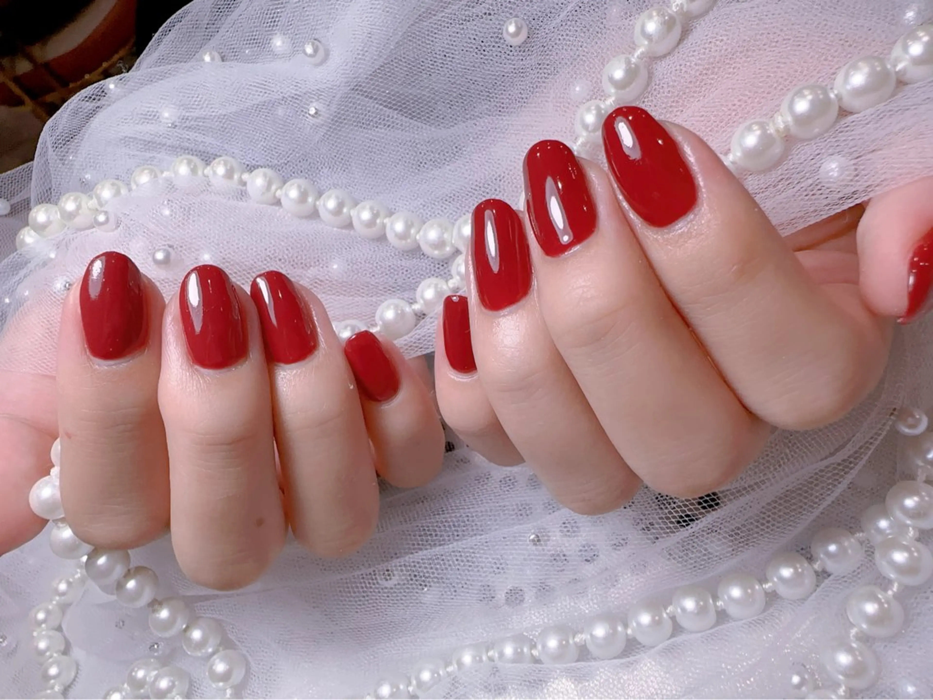 ネイル アートネイル フラッシュネイル フレンチネイル ガラスフレンチ グラデーション You&Me Miyuのネイルデザイン