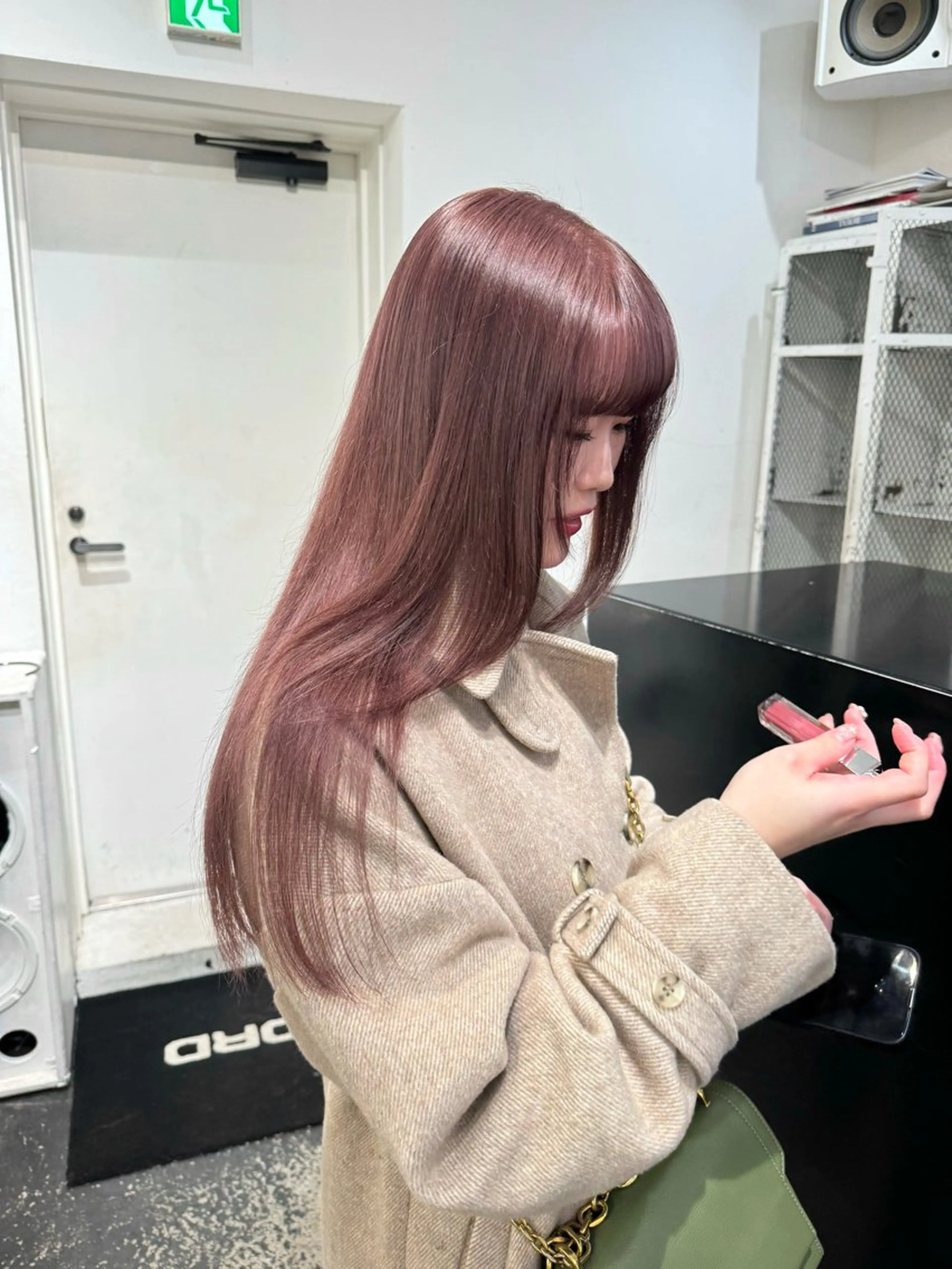 ロング カラー ヘアアレンジ ブリーチ グレージュ ピンクカラー カット ヘアカラー トリートメント 艶ハイトーン/ヘア アレンジAYAKAのヘアスタイル